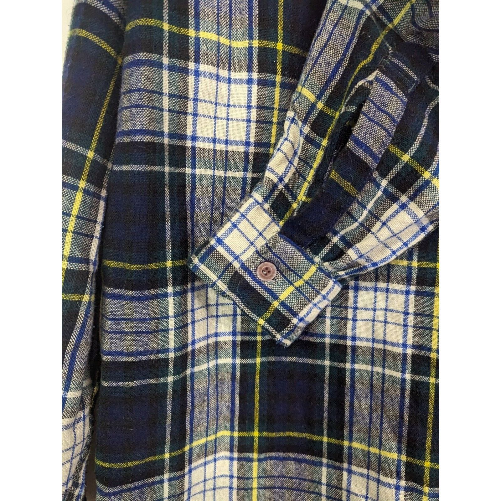 Vintage Vintage JC Penney Shirt Men L Wool Button 70s Flannel Black Size US L / EU 52-54 / 3 - 9 Thumbnail