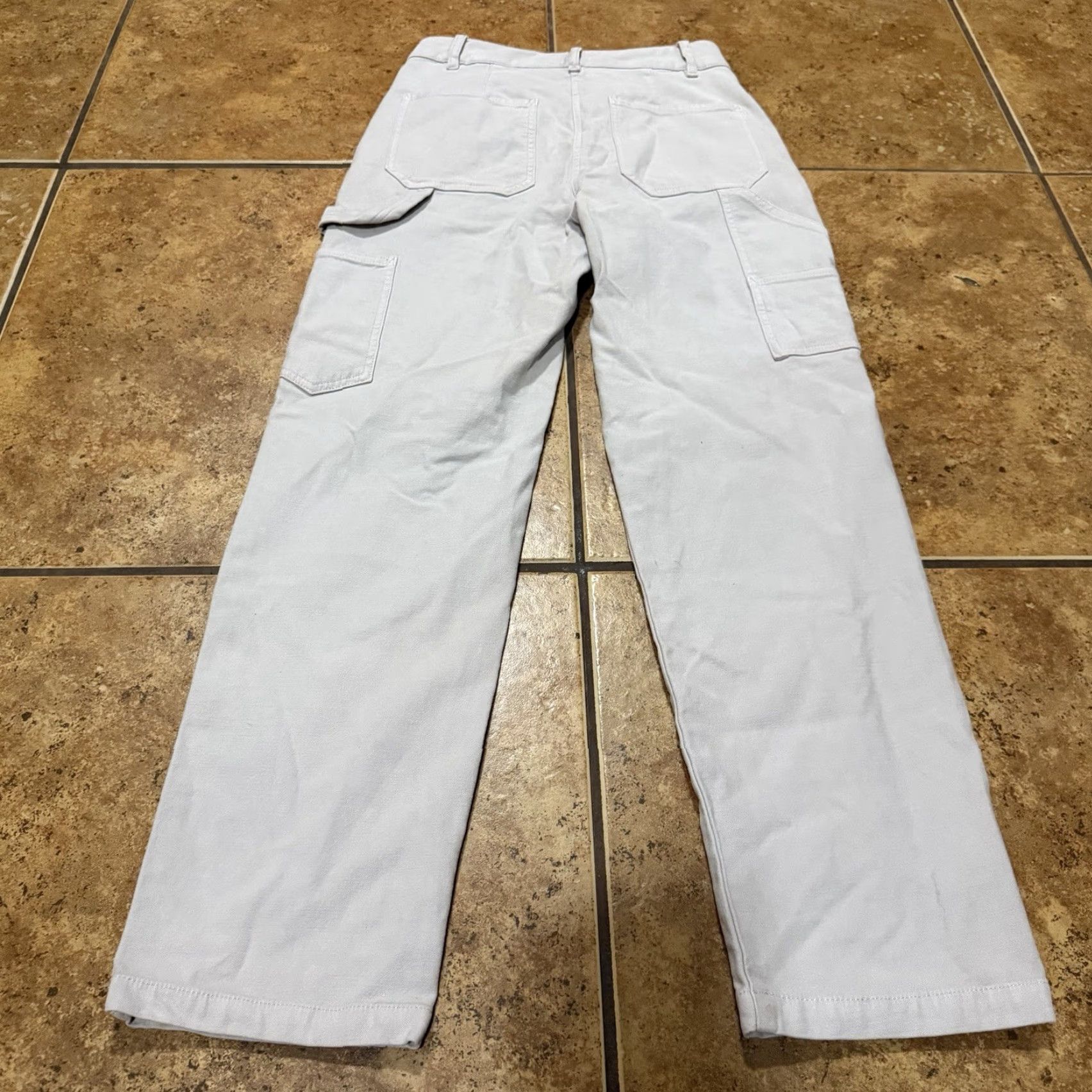 Vintage Wilfred Free Pants Womens 0 Light Grey High Rise Brennan Utility Carpenter Cargo Pockets City Workwear 90s (adapt as applicable) Mens Womens Size 25" / US 0 / IT 36 - 3 Thumbnail