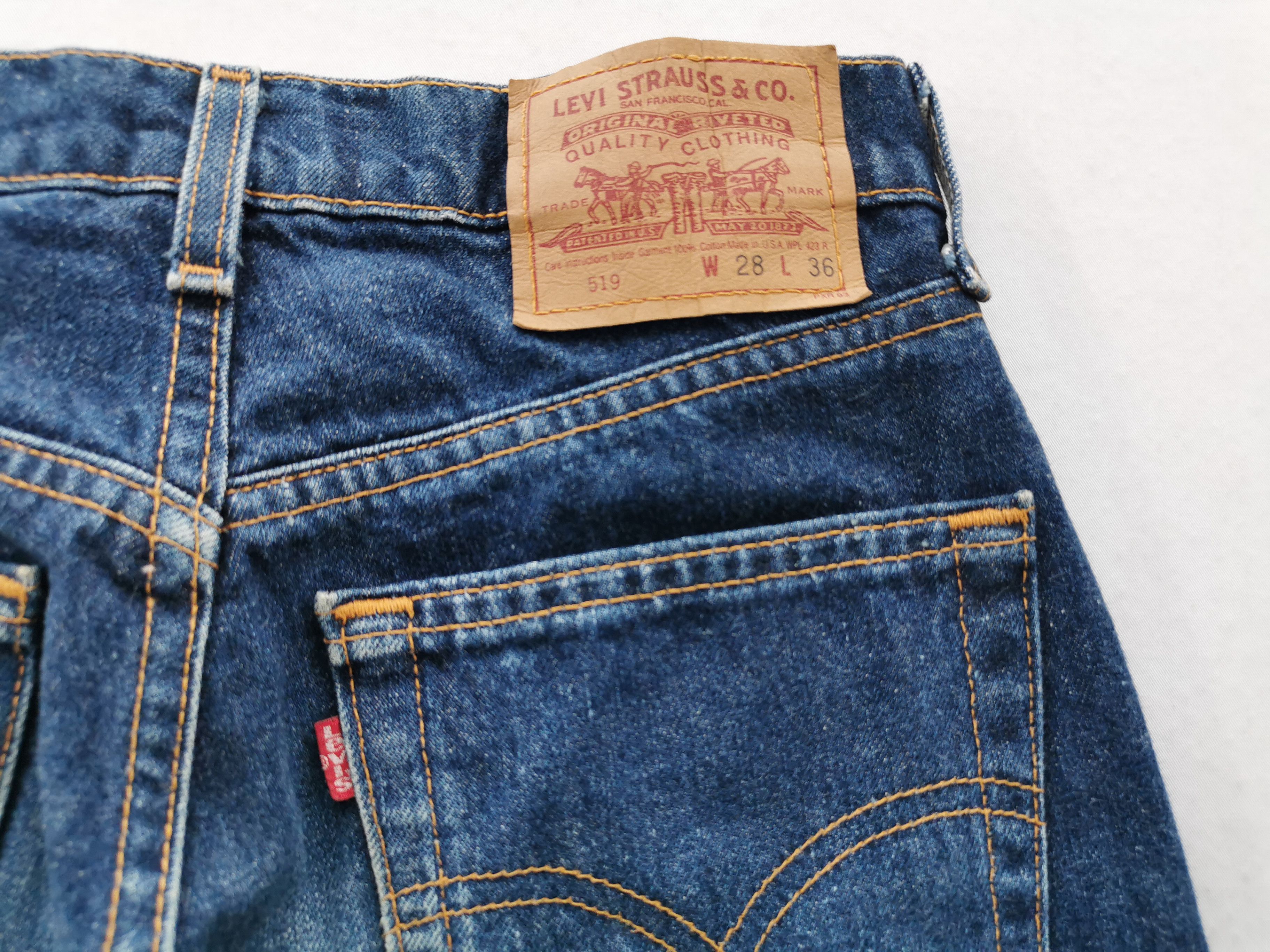 Levi's Vintage Levis Lot 519 Denim Jeans Made In USA Size 28/28x36 Size US 28 / EU 44 - 7 Thumbnail