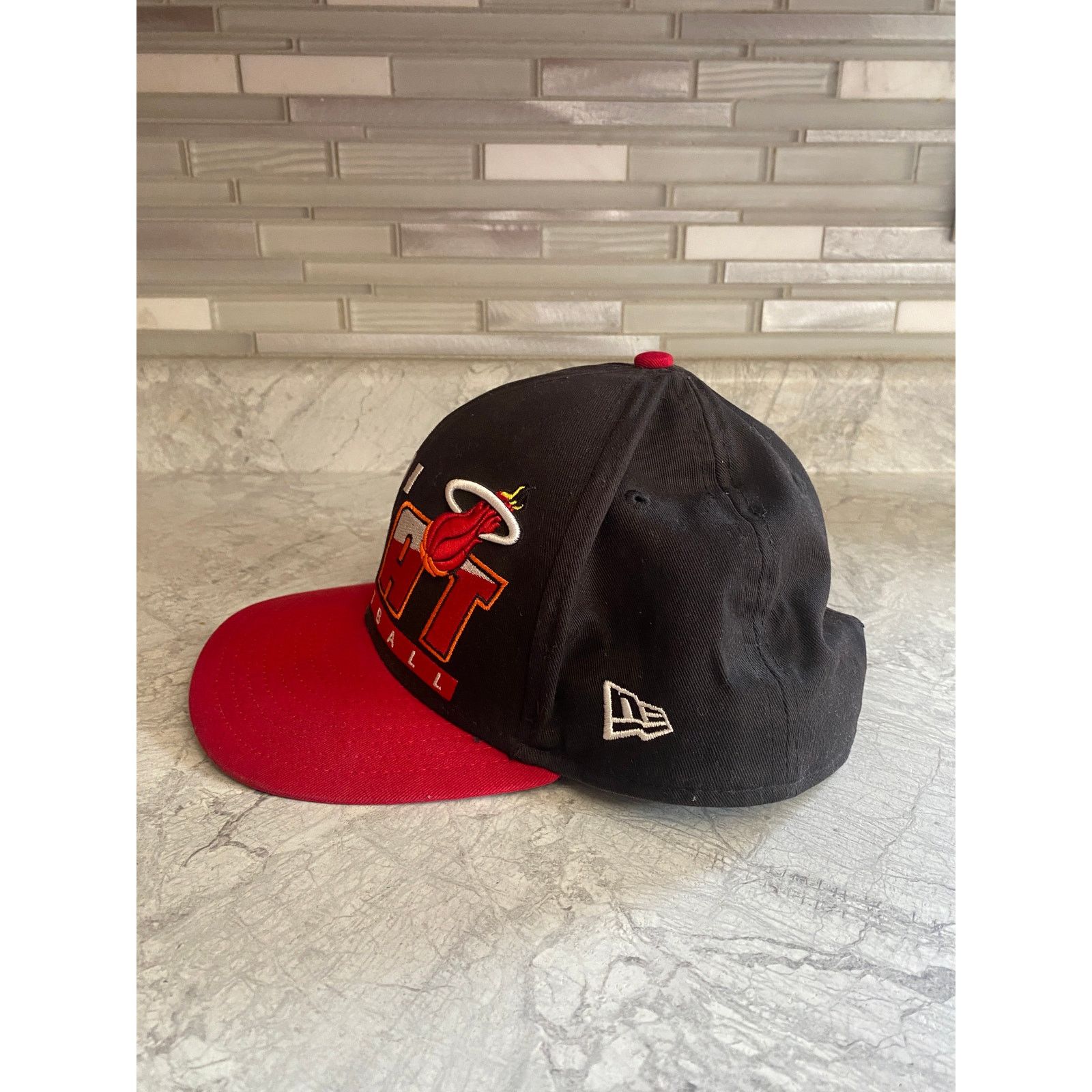 New Era Miami Heat New Era Hardwood Classics Snapback Hat Size ONE SIZE - 4 Thumbnail