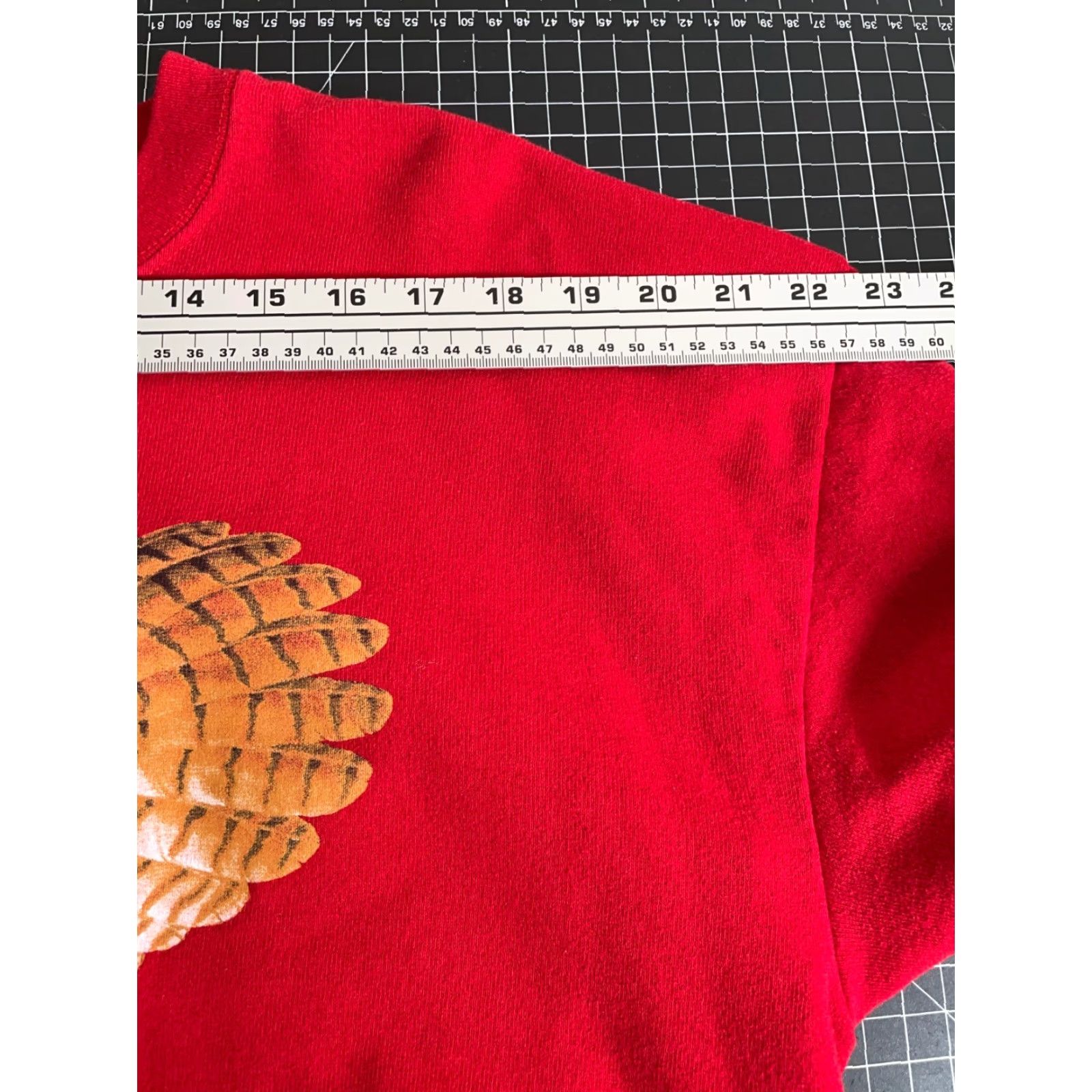 Jerzees VINTAGE Jerzees Owl Print Sweatshirt Adult Large Red 50/50 USA Made Crewneck 90s Mens Size US L / EU 52-54 / 3 - 7 Thumbnail