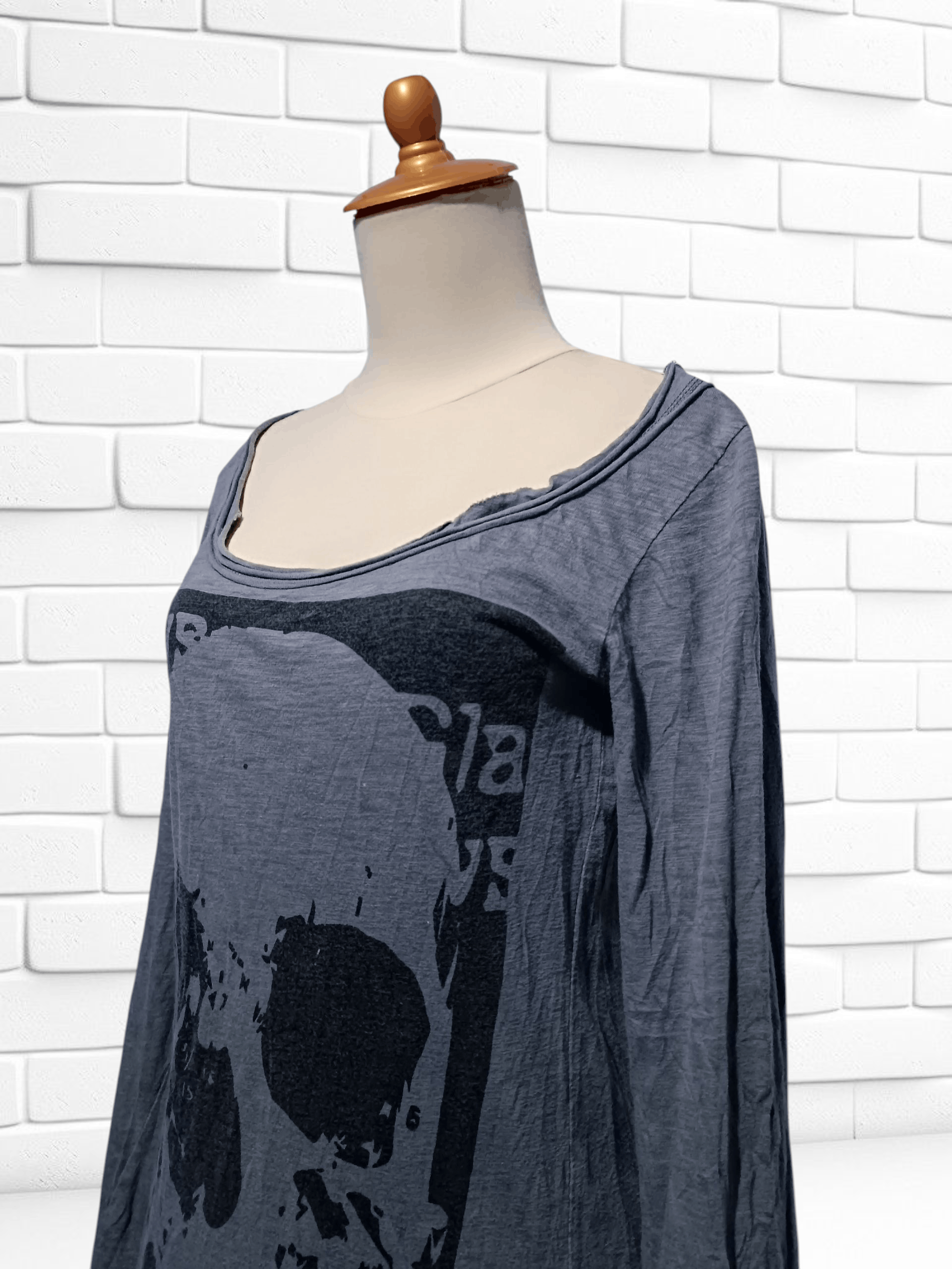 Japanese Brand Damaged GLADNEWS Tunic Dress Y2K Heisei Gal Grunge Gothic Size M / US 6-8 / IT 42-44 - 3 Thumbnail