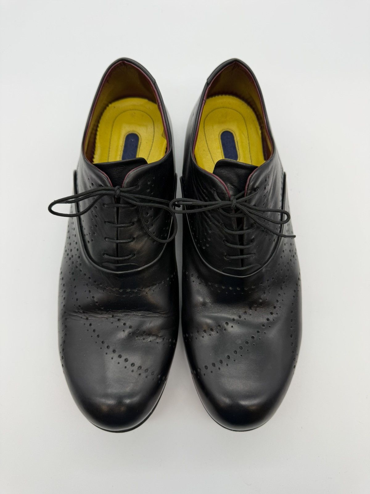 Kenzo KENZO HOMME-Roy Krejberg Era-Sculpted-Black Brogue Oxfords Size US 10.5 / EU 43-44 - 2 Thumbnail