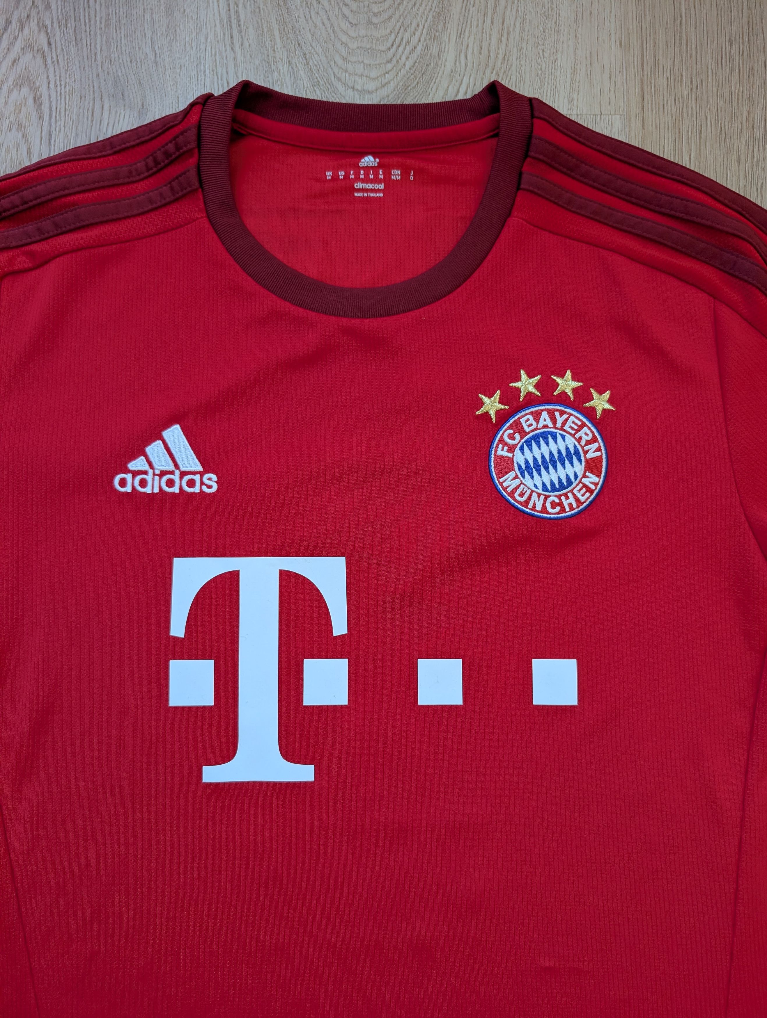 Adidas Adidas 2015/16 Bayern Munich 8 Red Home Football Jersey Size US M / EU 48-50 / 2 - 2 Thumbnail
