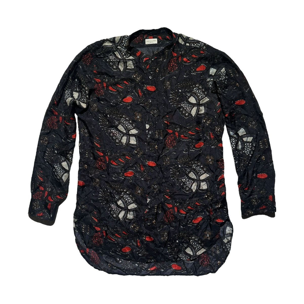 Dries Van Noten 100% silk floral flowy shirt Size US L / EU 52-54 / 3 - 1 Thumbnail