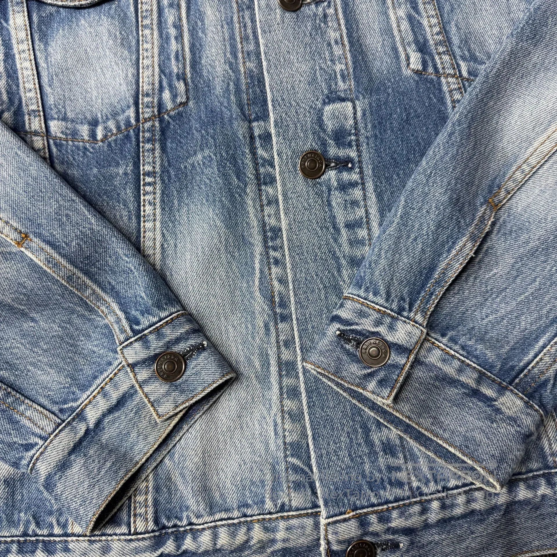 Balenciaga Balenciaga Denim Logo Jacket. Size US XS / EU 42 / 0 - 2 Thumbnail