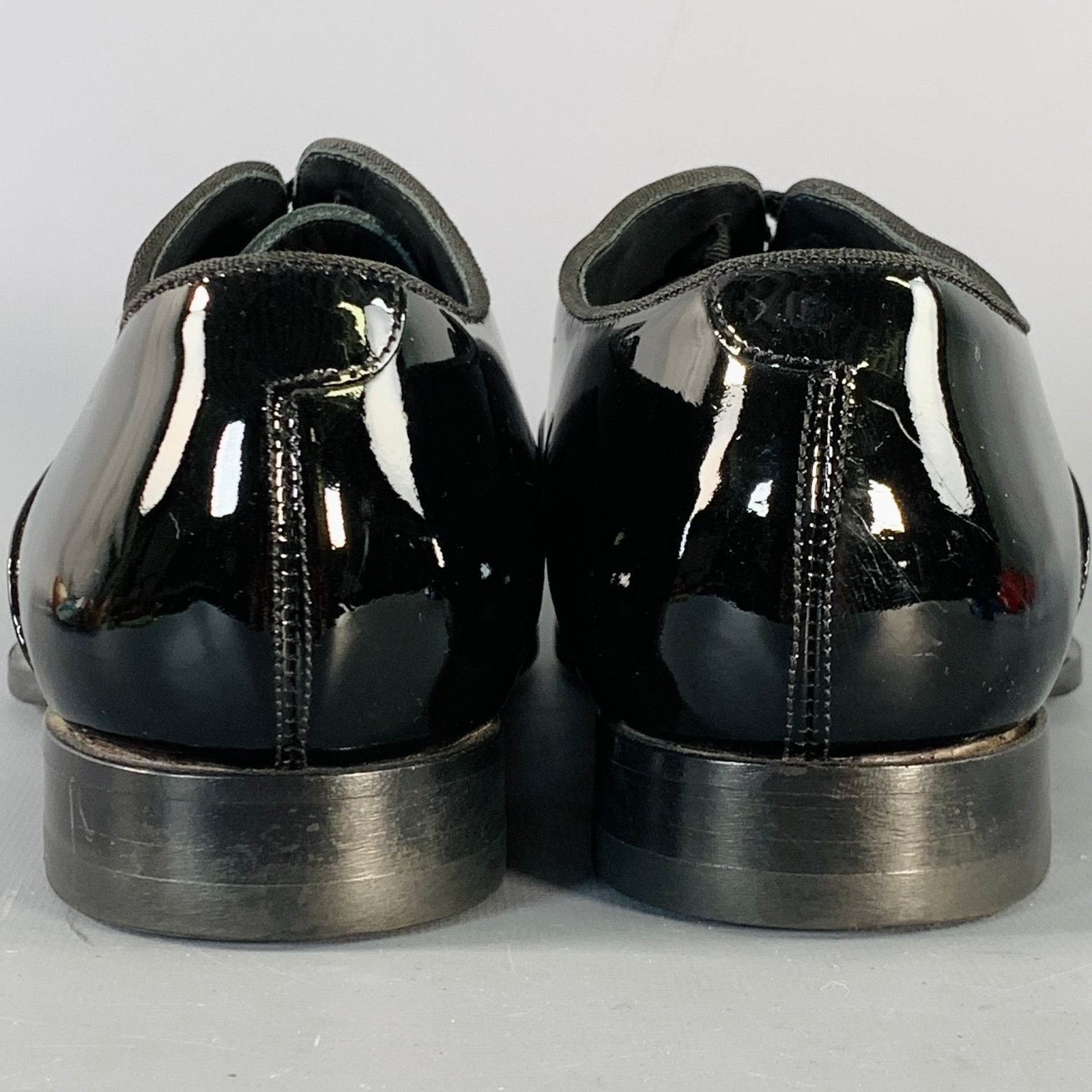 Suitsupply Size 8.5 Black Patent Leather Tuxedo Oxford Lace-Up Shoes Size US 8.5 / EU 41-42 - 3 Thumbnail