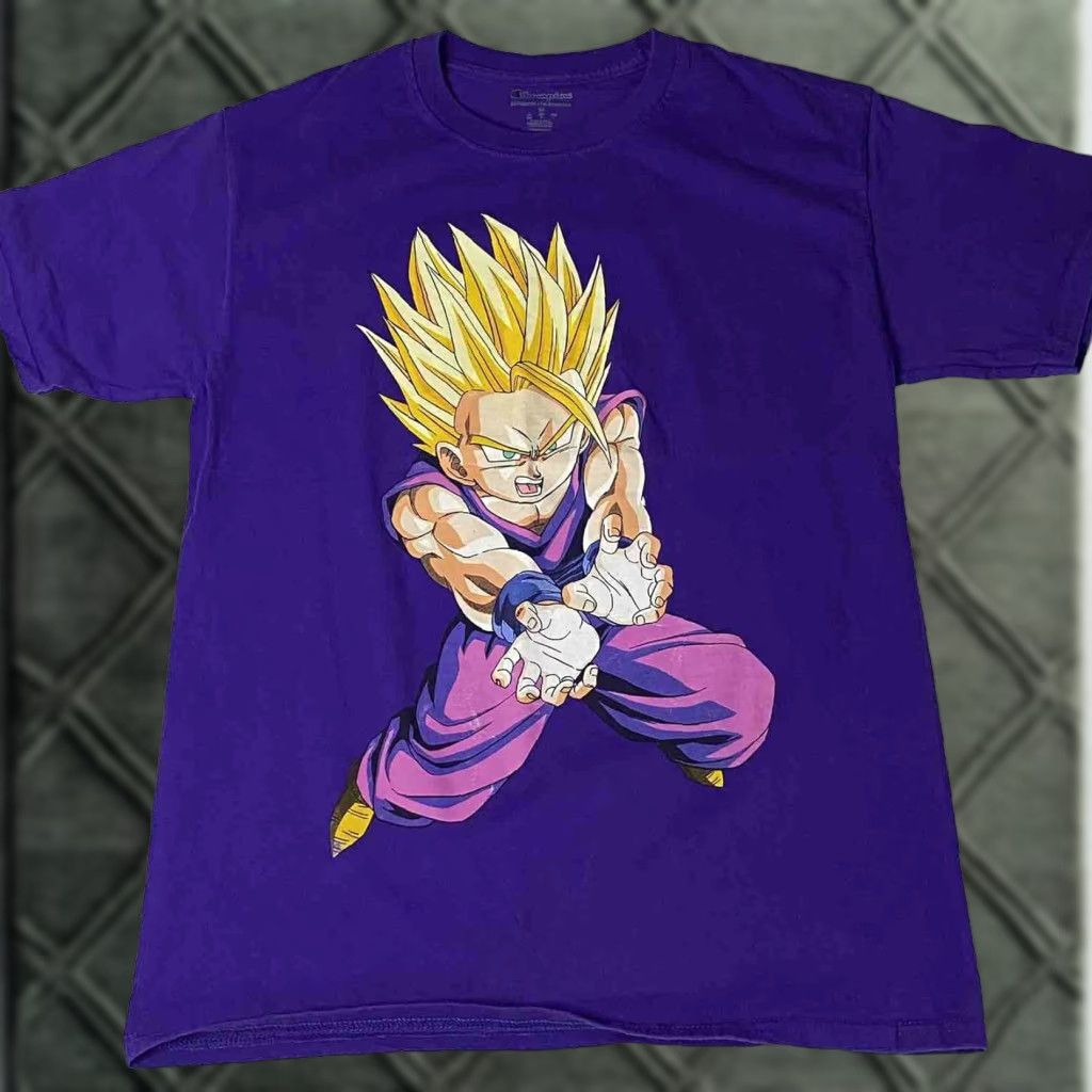 Champion VINTAGE Champion Dragonball Z Collab Son Gohan T Shirt Medium M Purple Men Crew Neck Short Sleeve Graphic Print Size US M / EU 48-50 / 2 - 1 Thumbnail