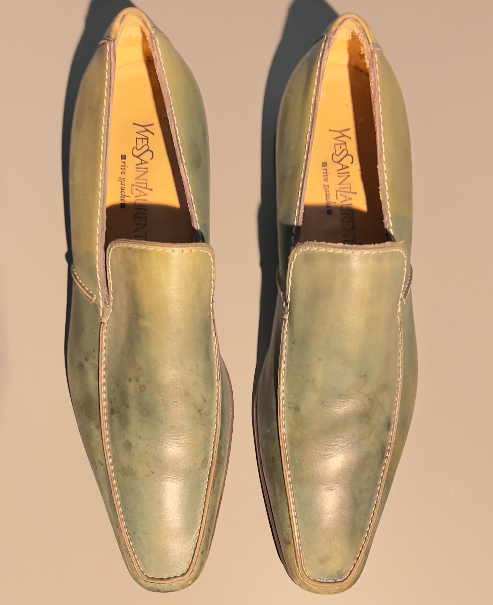 Yves Saint Laurent Yves Saint Laiurnt unique Green loafers Size US 11 / EU 44 - 6 Thumbnail