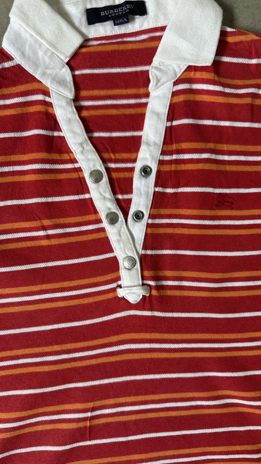 Burberry BURBERRY STRIPES POLO TEE Size US XS / EU 42 / 0 - 2 Thumbnail