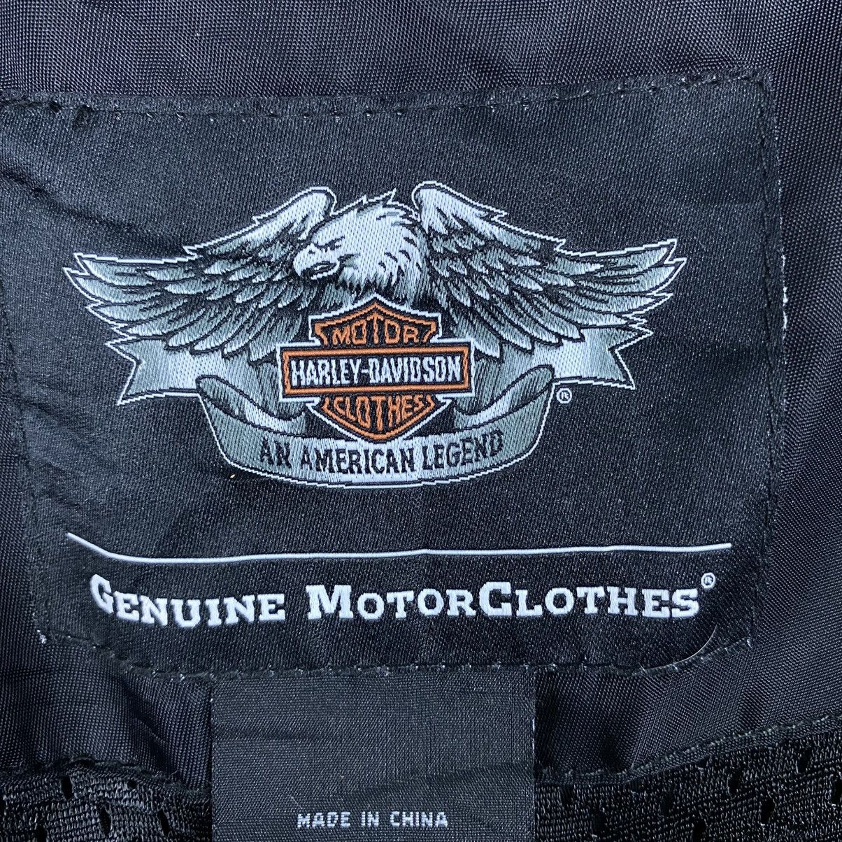 Harley Davidson 📌Vintage Biker Jacket Harley Davidson Spell Out Big Logo Size US S / EU 44-46 / 1 - 20 Thumbnail