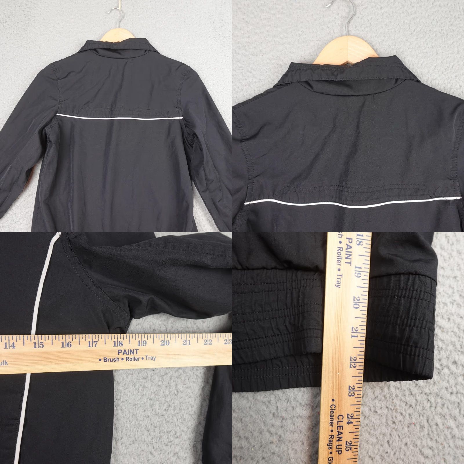 Nike Nike Track Jacket Ladies Small Black Athletic Running Full Zip Lightweight Size S / US 4 / IT 40 - 8 Thumbnail