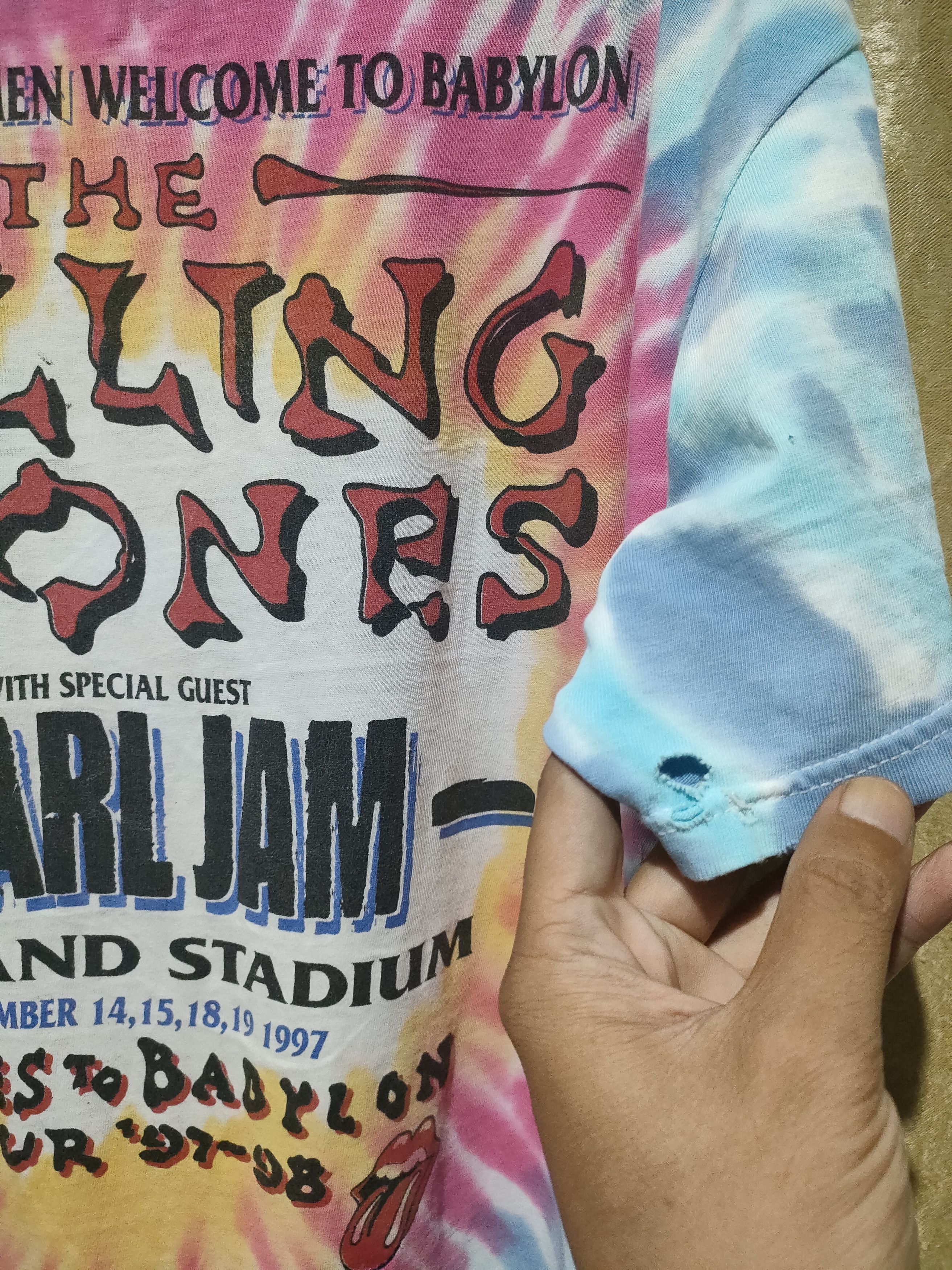 Japanese Brand × The Rolling Stones × Vintage Rolling Stone Pearl Jam Shirt Size US L / EU 52-54 / 3 - 2 Thumbnail