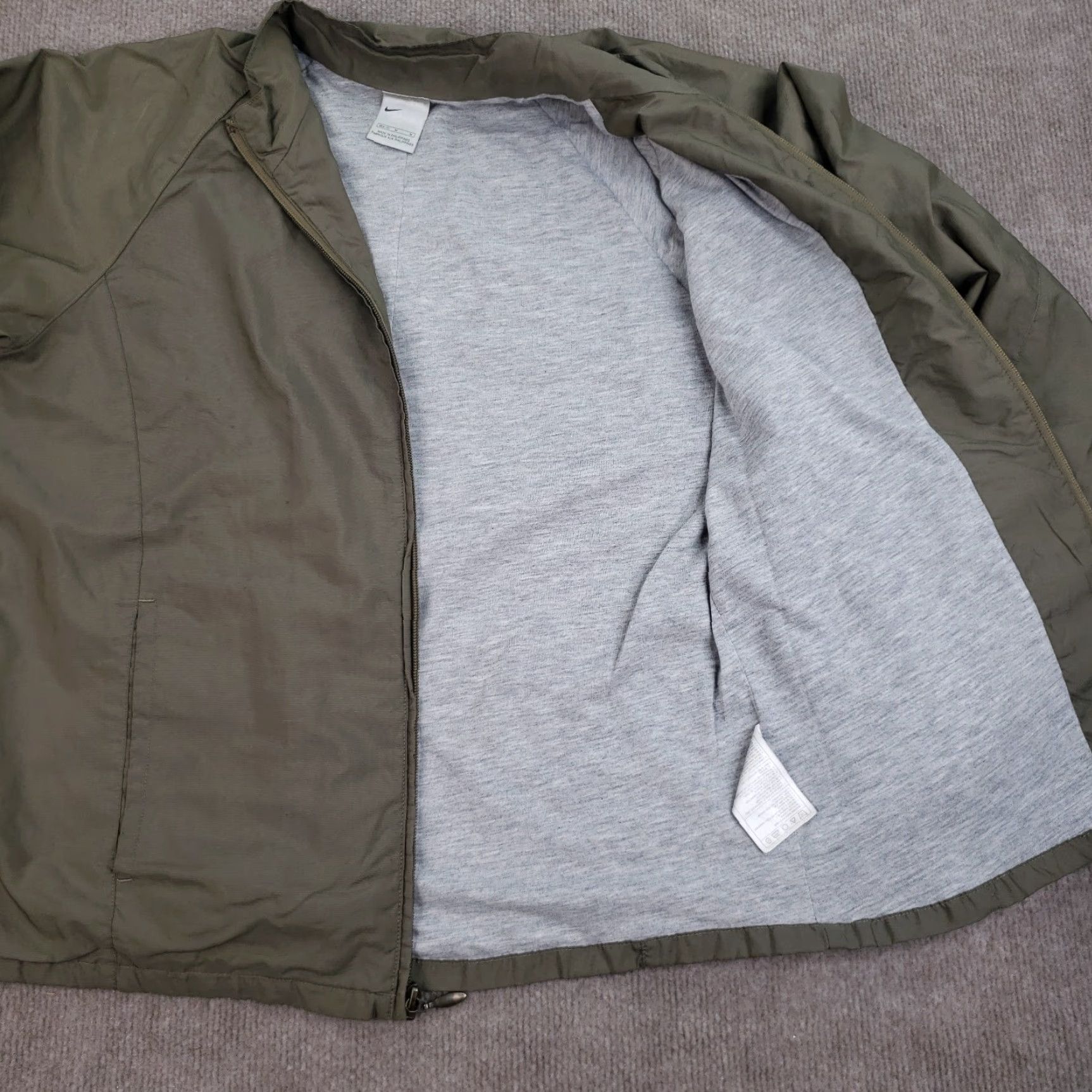 Nike Nike Windbreaker Jacket Womens Medium Extra Large Green Lined Full Zip Mock Neck Size M / US 6-8 / IT 42-44 - 6 Thumbnail