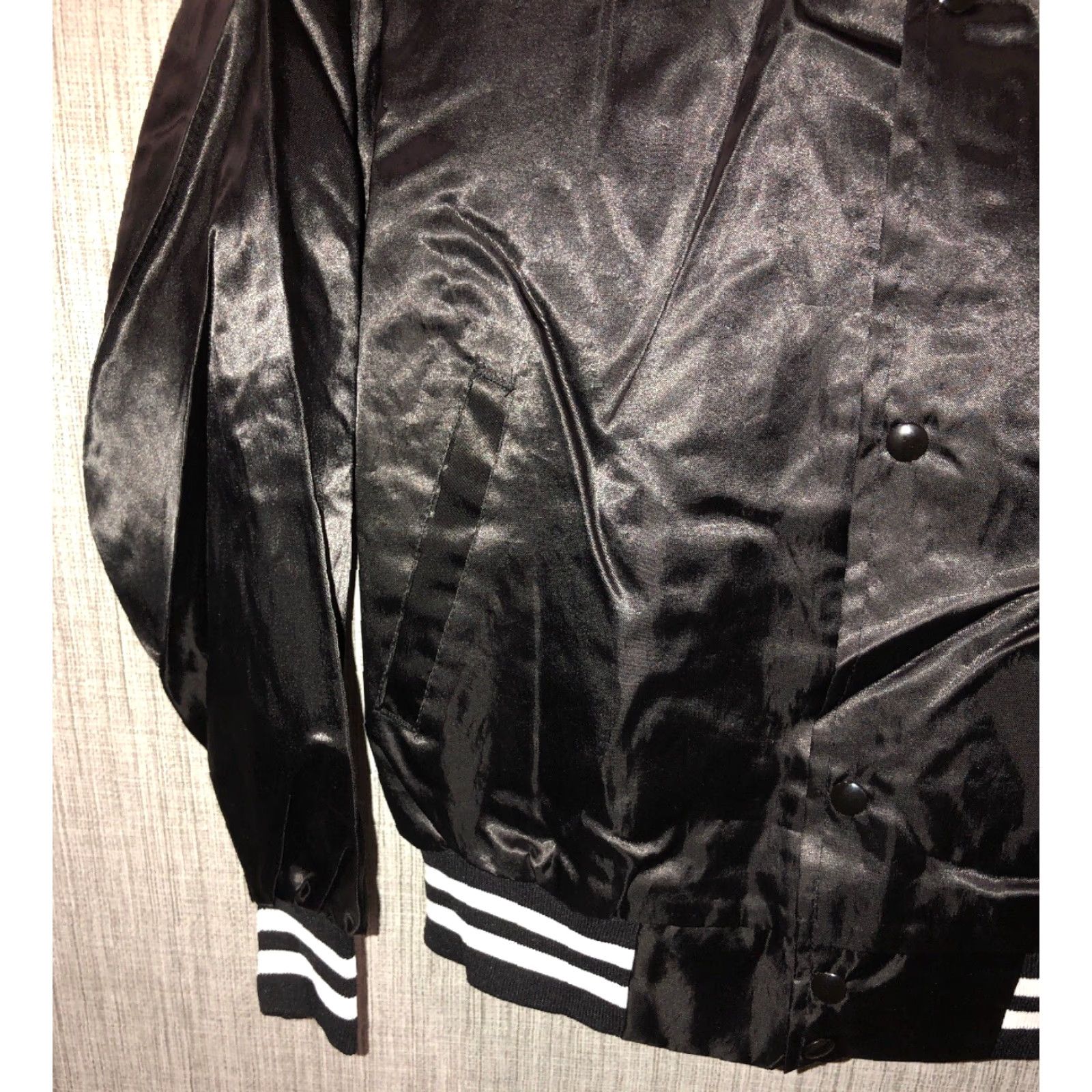 Vintage VINTAGE Westark USA Jacket Riverside Satin Nylon Snap Button Front L Mens Black Jacket USA 90s Men’s Size US L / EU 52-54 / 3 - 5 Thumbnail