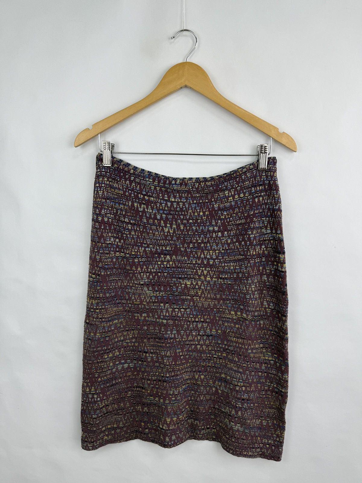 Missoni 🇮🇹 Vintage 90s Missoni Skirt Rare Retro Y2K Hype Size 27" / US 4 / IT 40 - 2 Thumbnail