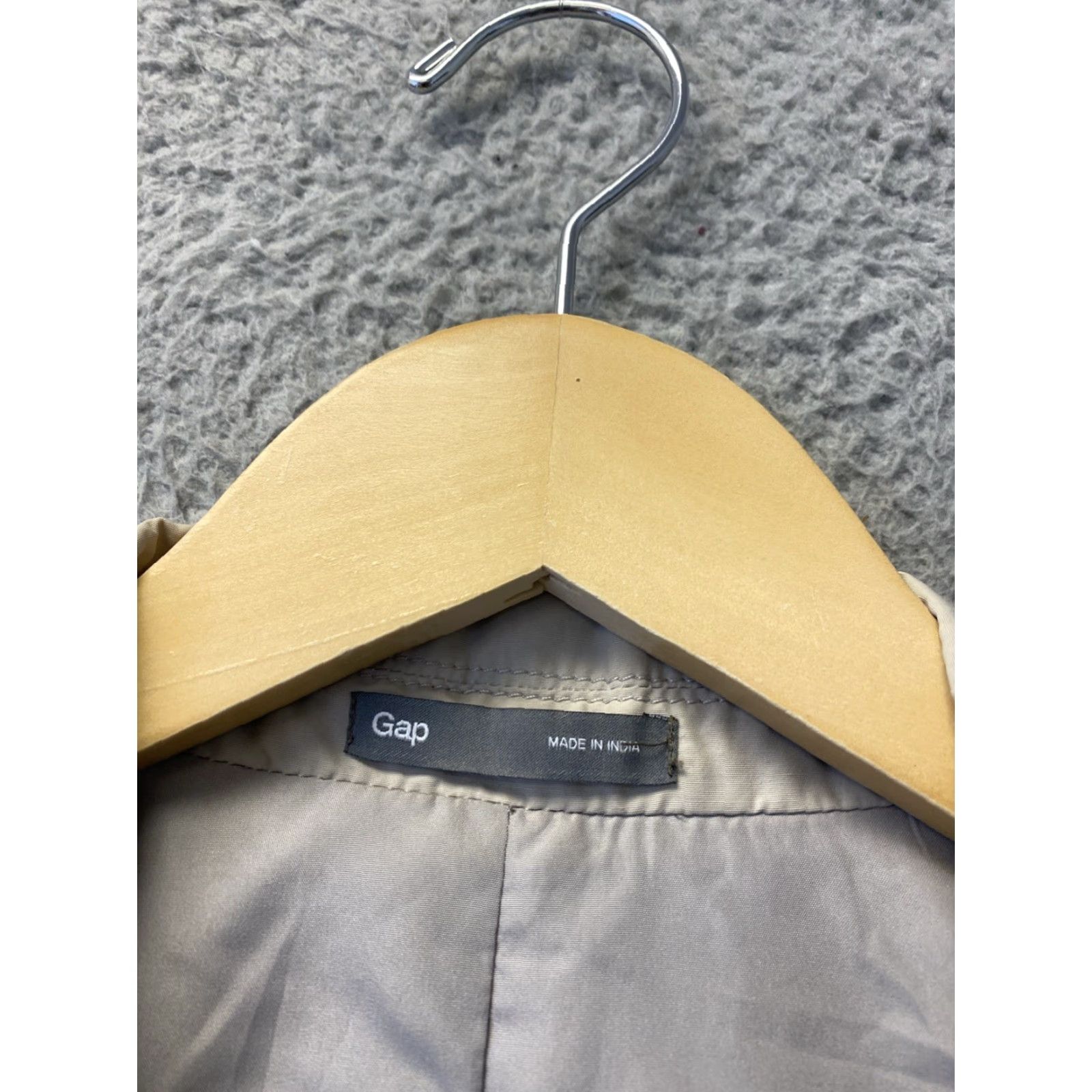 Gap Gap Men's Lightweight Chino Blazer Jacket Size M Tan Solid Business Suit Two-Button Regular Fit Size 40R - 5 Thumbnail