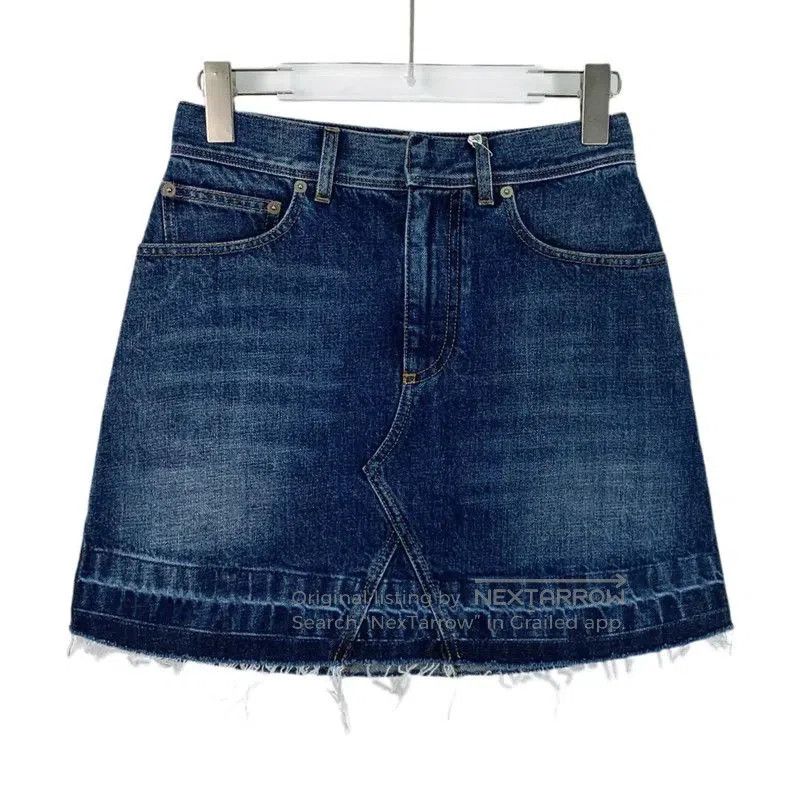 Dior Blue Cotton Women's Skirt .