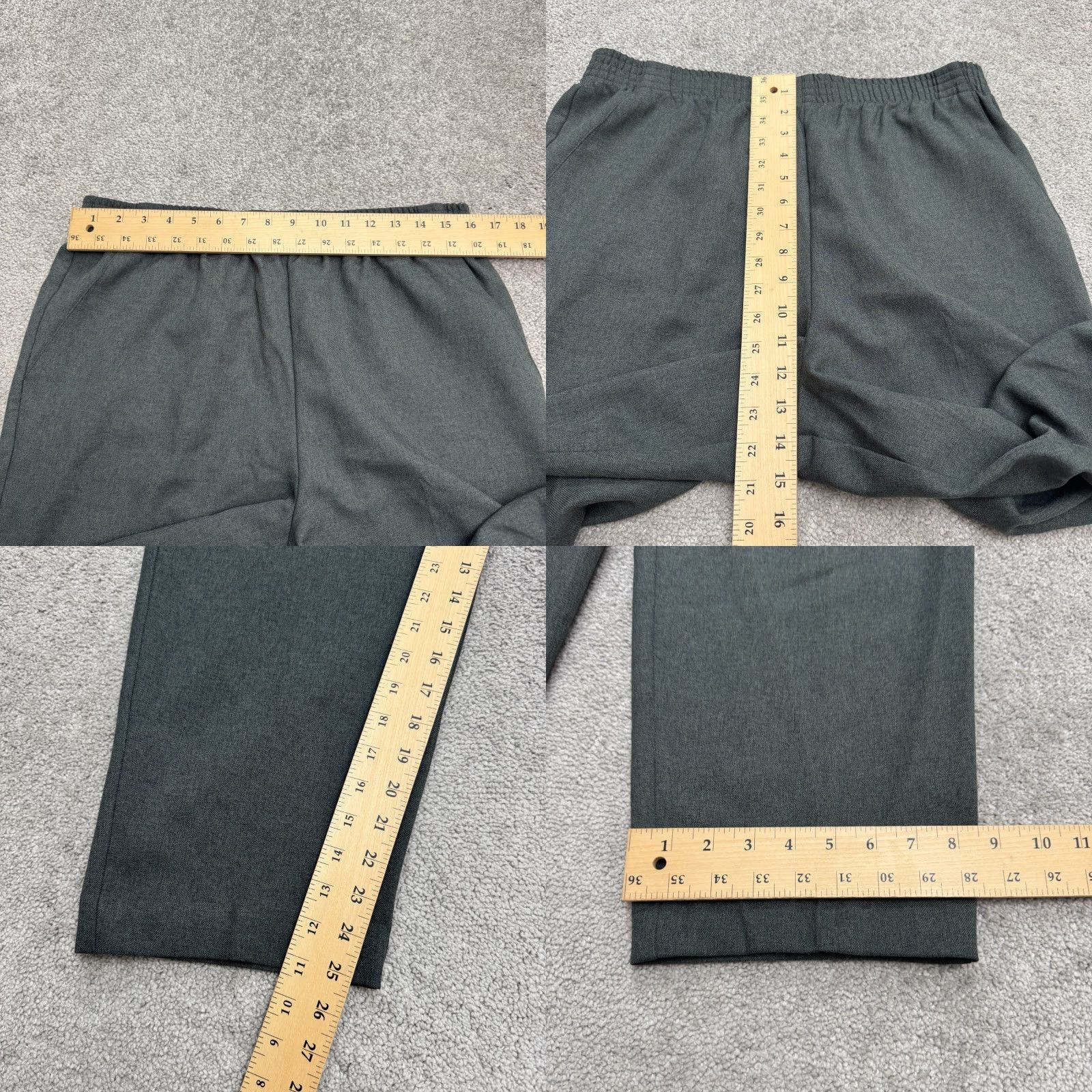 Vintage VINTAGE DonnKenny Classic Pull On Wide Leg Pants Womens 18 Gray Elastic Waist Regular Fit Size 40" / US 18 - 8 Thumbnail