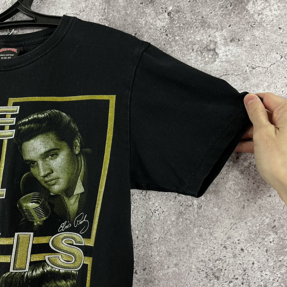 Band Tees Elvis Presley T-Shirt Glamour Double Big Logo Rock Tee Sz M Size US M / EU 48-50 / 2 - 5 Thumbnail