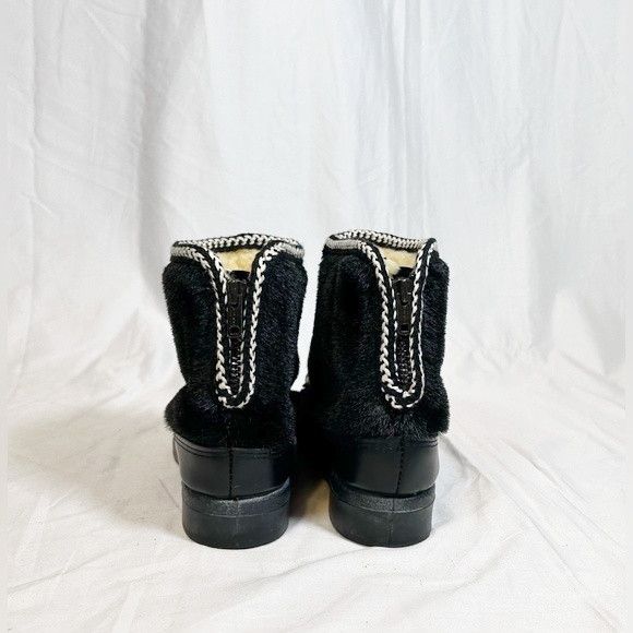 Other Vintage Snowland Black Faux Fur Wool Lined Winter Boots Size US 5 / IT 35 - 5 Thumbnail