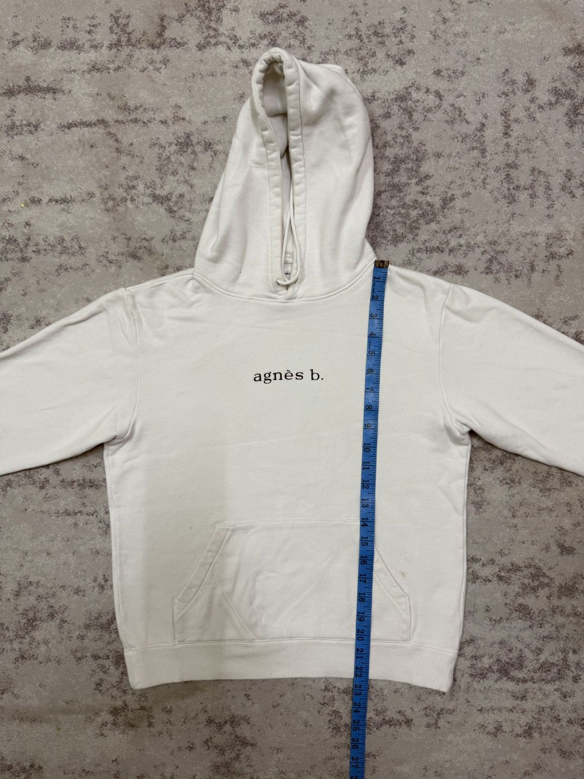 agnes b. Vintage Agnes B. Center Logo Pullover Sweater Hoodie Size S / US 4 / IT 40 - 16 Thumbnail