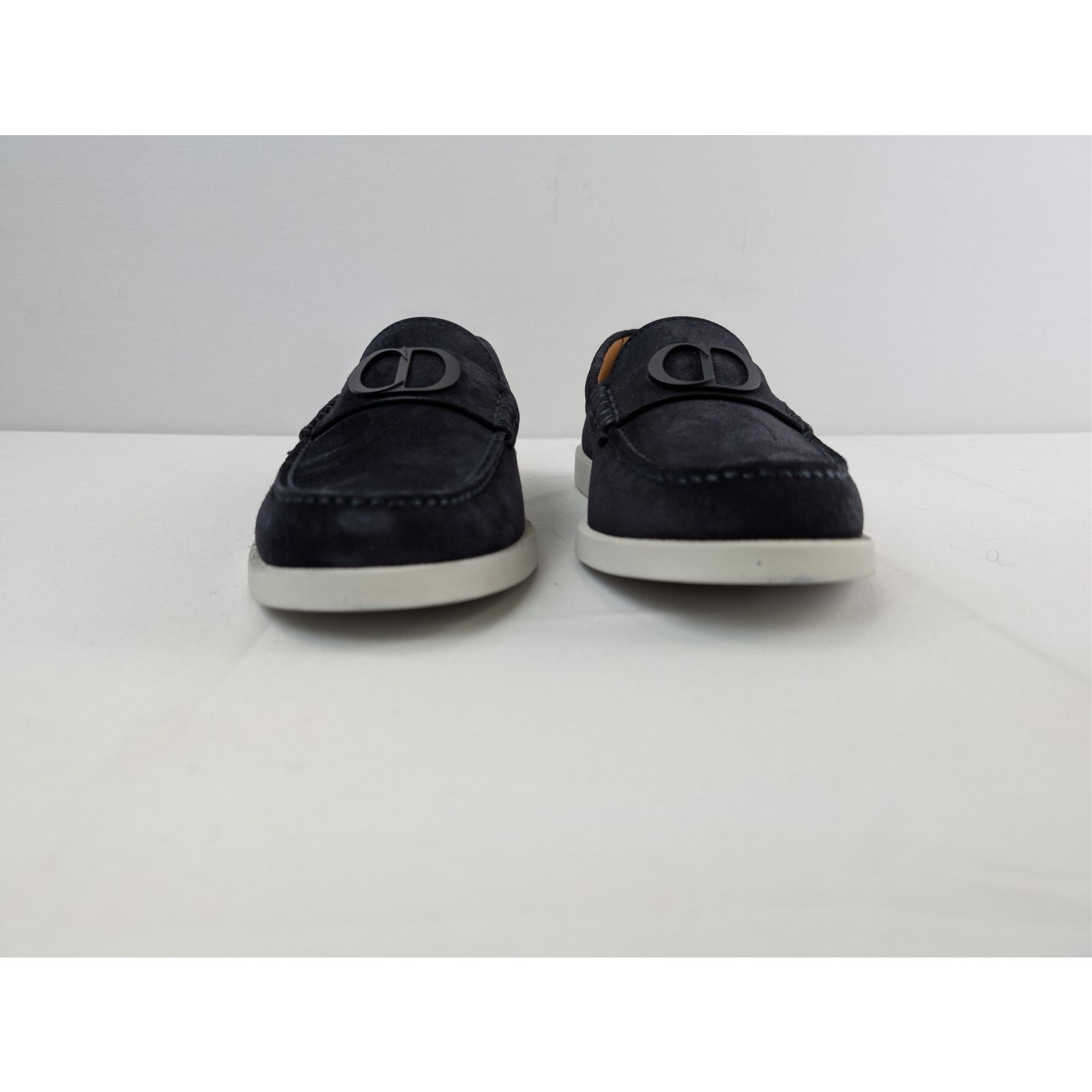 Dior o1rshd1 D'Granville suede Loafers Shoe Boots in navy blue Size US 8 / EU 41 - 9 Thumbnail