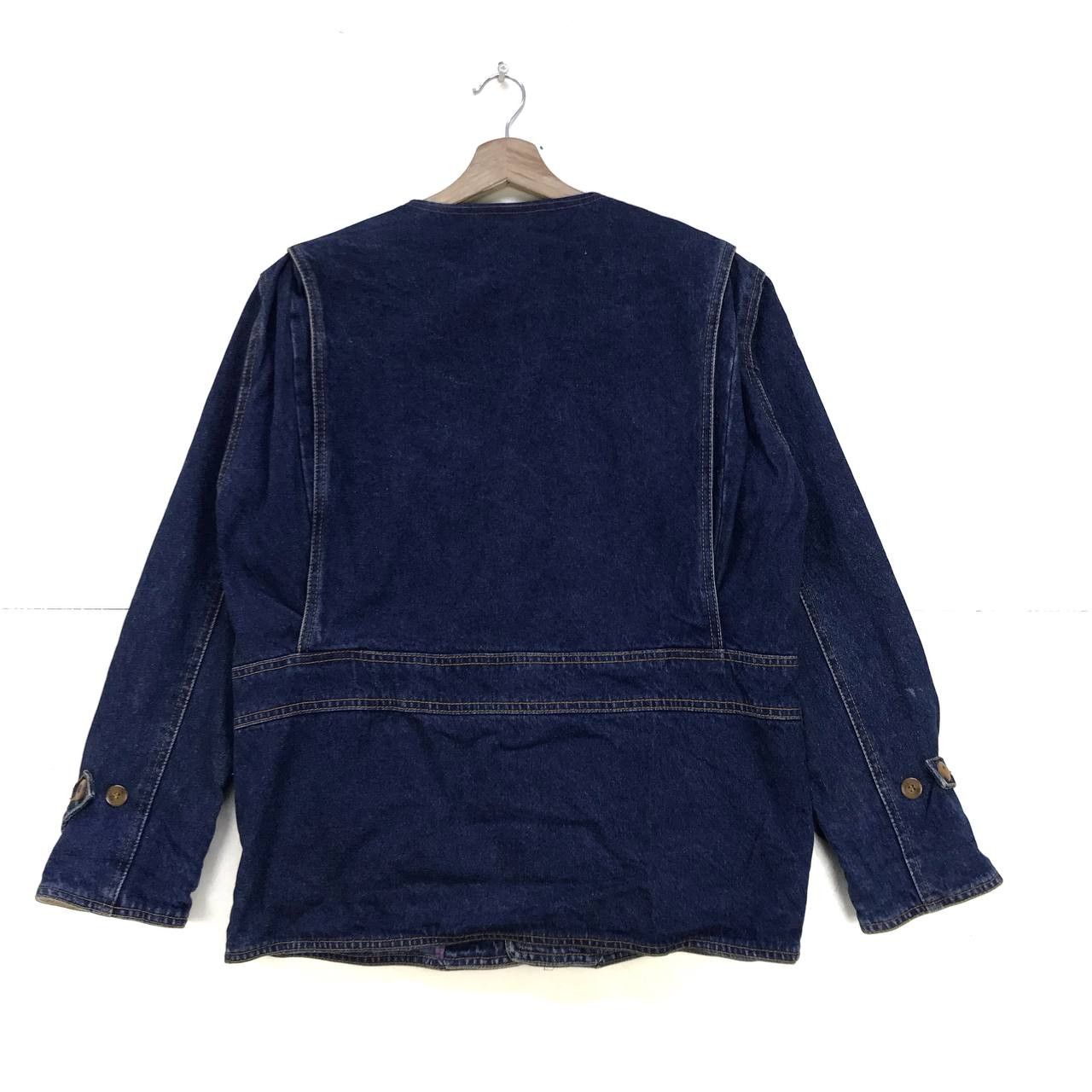 London Fog Vintage London Fog Collarless Denim Jacket Size US S / EU 44-46 / 1 - 2 Thumbnail