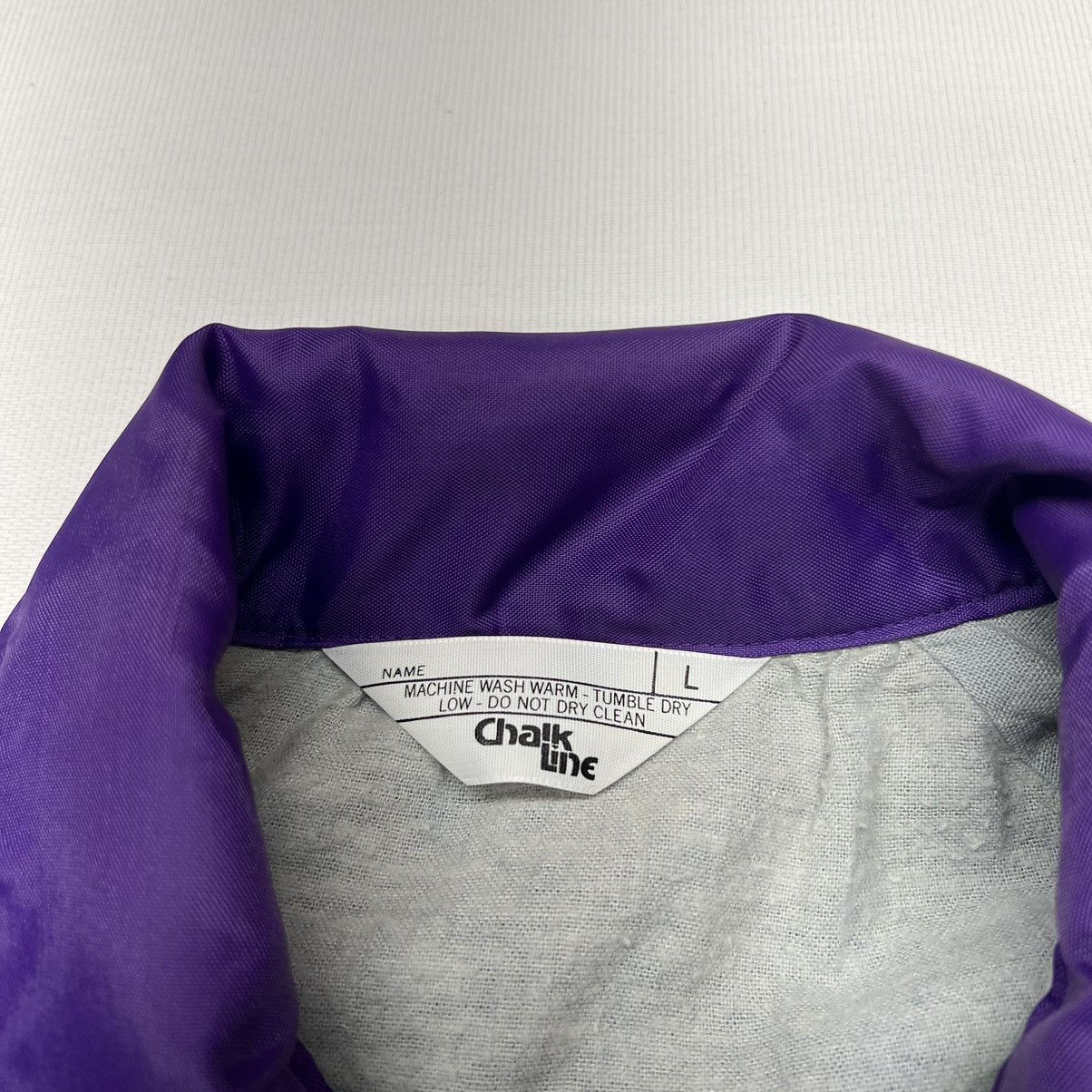 NFL × Vintage Minnesota Vikings Jacket Purple Chalk Line Coach Windbreaker Size US L / EU 52-54 / 3 - 6 Thumbnail