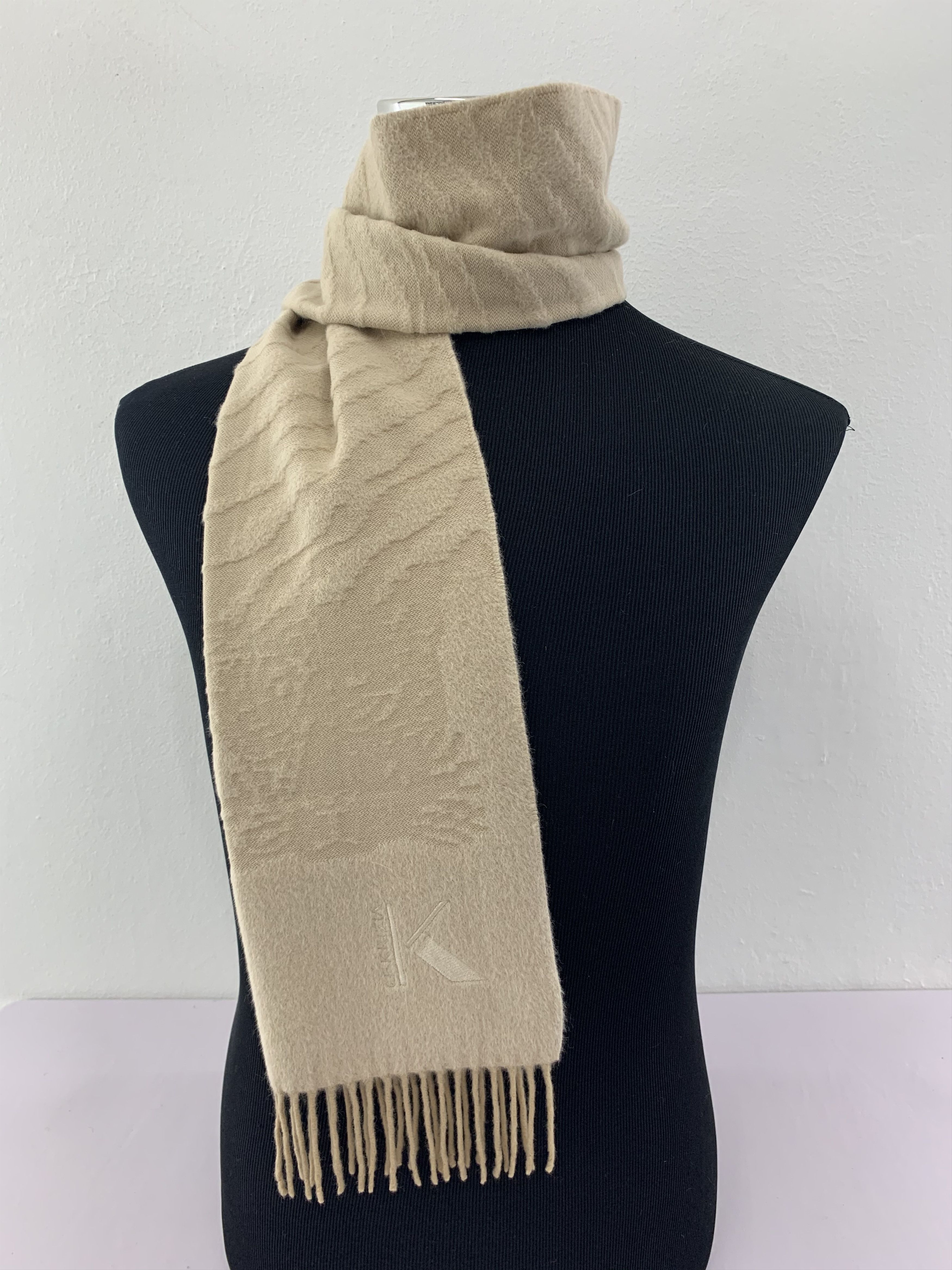Krizia Uomo Krizia Scarf Cashmere Muffler Neck Wrap BL4068 Size ONE SIZE - 1 Thumbnail