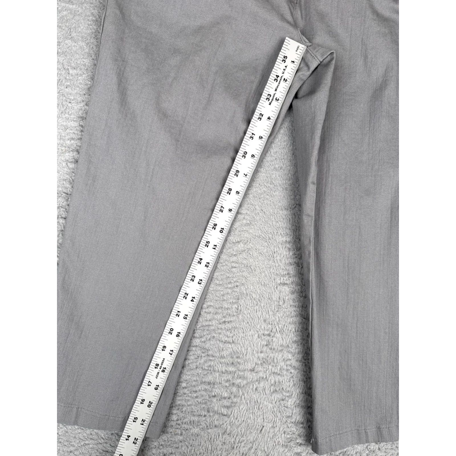 Denime Wombat Womens Jeans Crop Mid Rise 8 Gray Regular Fit Denim 26x22 Size 30" / US 8 / IT 44 - 7 Thumbnail