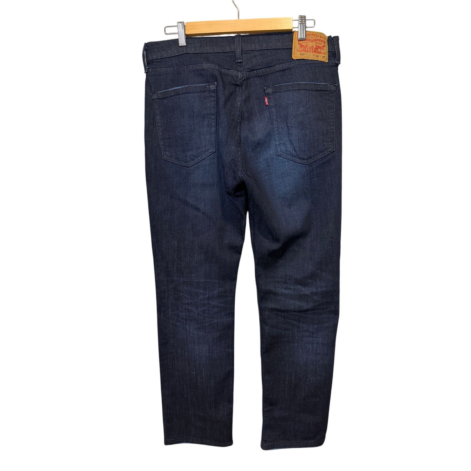 Levi's Levi’s 514 Straight Fit Jeans Men’s 33x30 Dark Wash Size US 33 - 2 Thumbnail