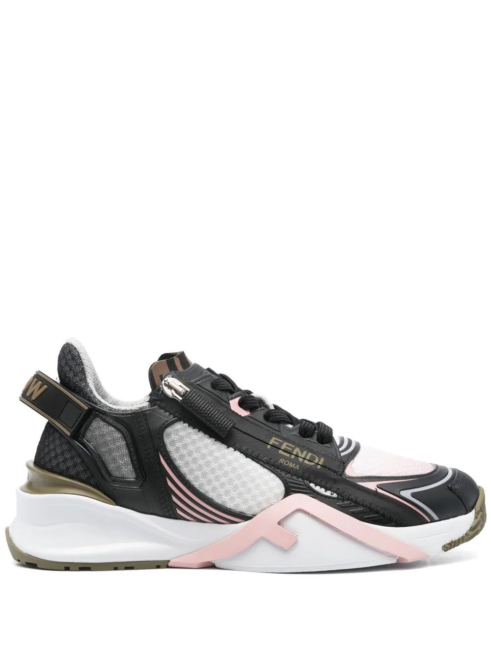 Fendi o1B3y1r0426 Flow Low-Top Sneakers in Multicolor Size US 8 / IT 38 - 1 Thumbnail