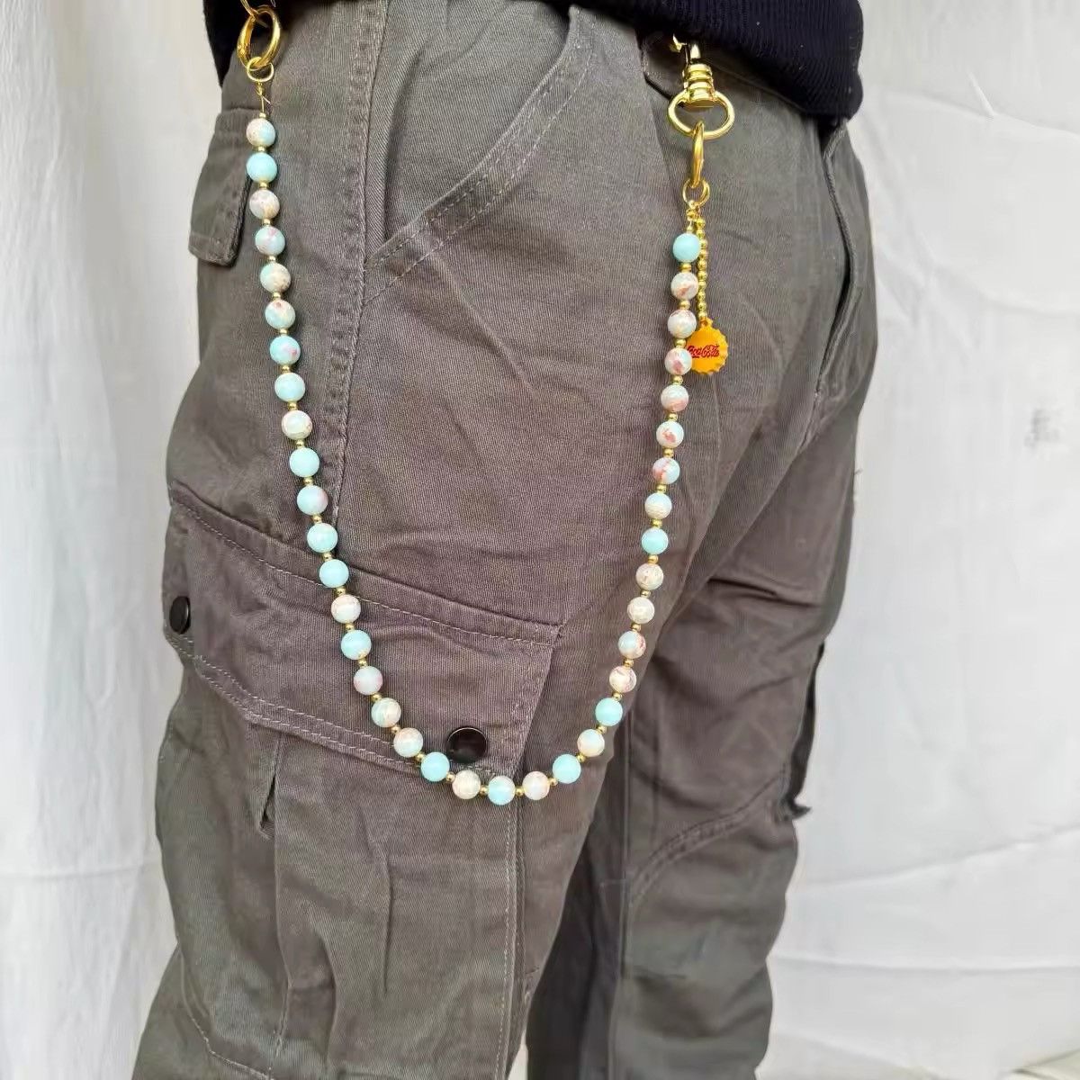 Vintage Blue longevity beaded waist pant chain Size ONE SIZE - 1 Thumbnail