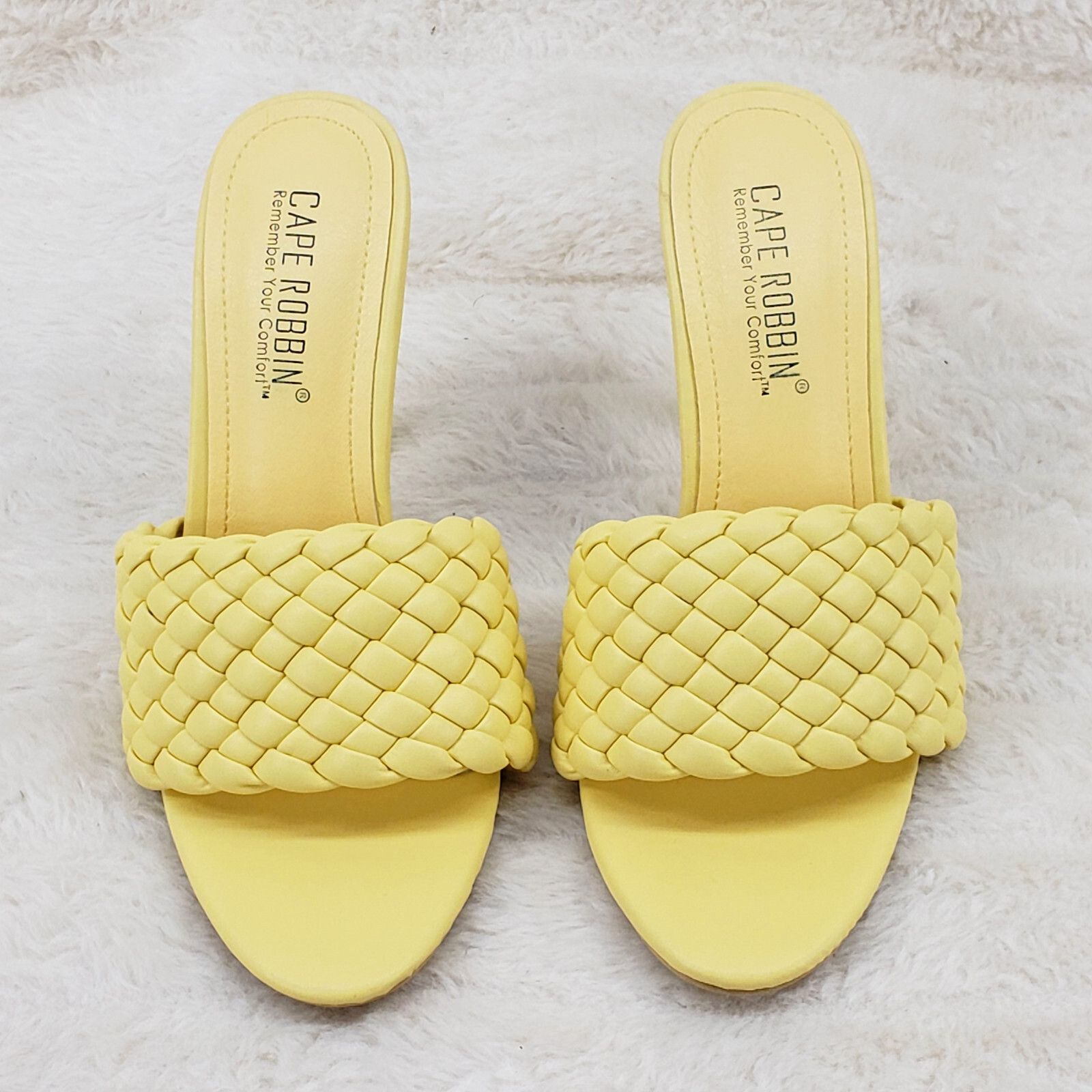 Other Anson Slip On Yellow Open Toe High Heel Clogs Mules Slides ( Size US 6 / IT 36 - 4 Thumbnail