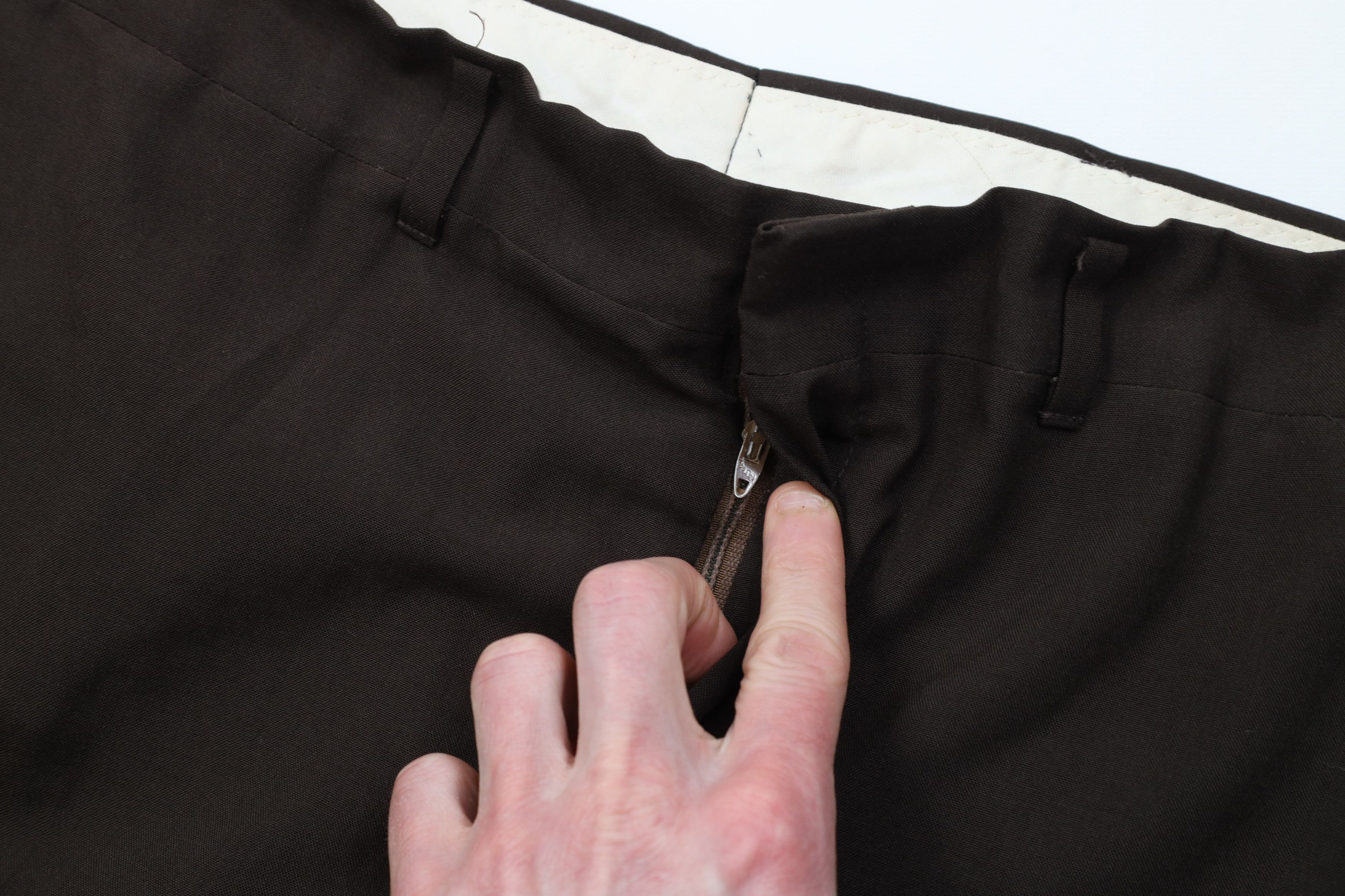 Vintage Vintage 70s Streetwear Knit Wide Leg Chino Pants Brown Size US 36 / EU 52 - 9 Thumbnail
