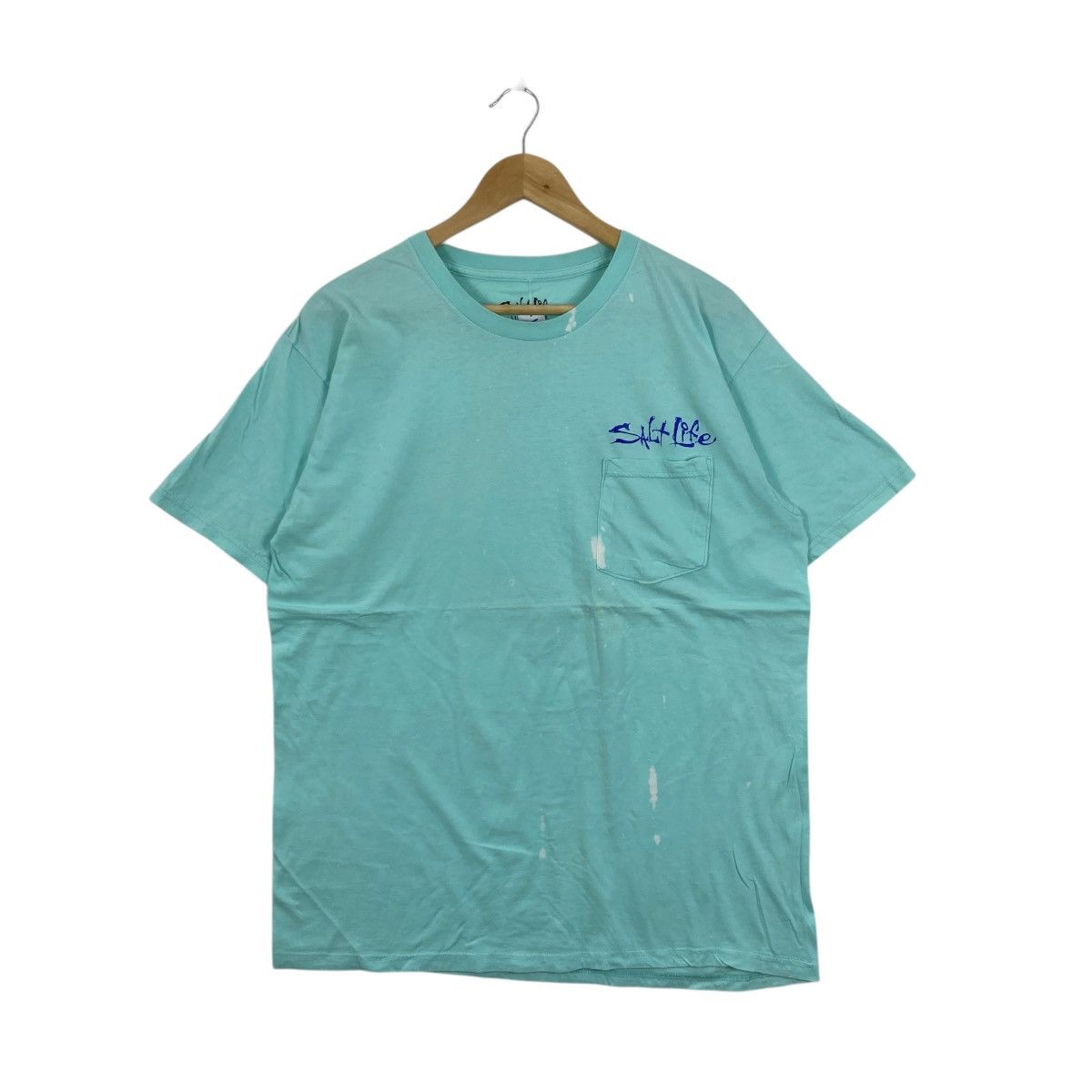 Vintage Salt Life Vintage TealMarlin Graphic TShirt Large Distressed Size US L / EU 52-54 / 3 - 1 Thumbnail