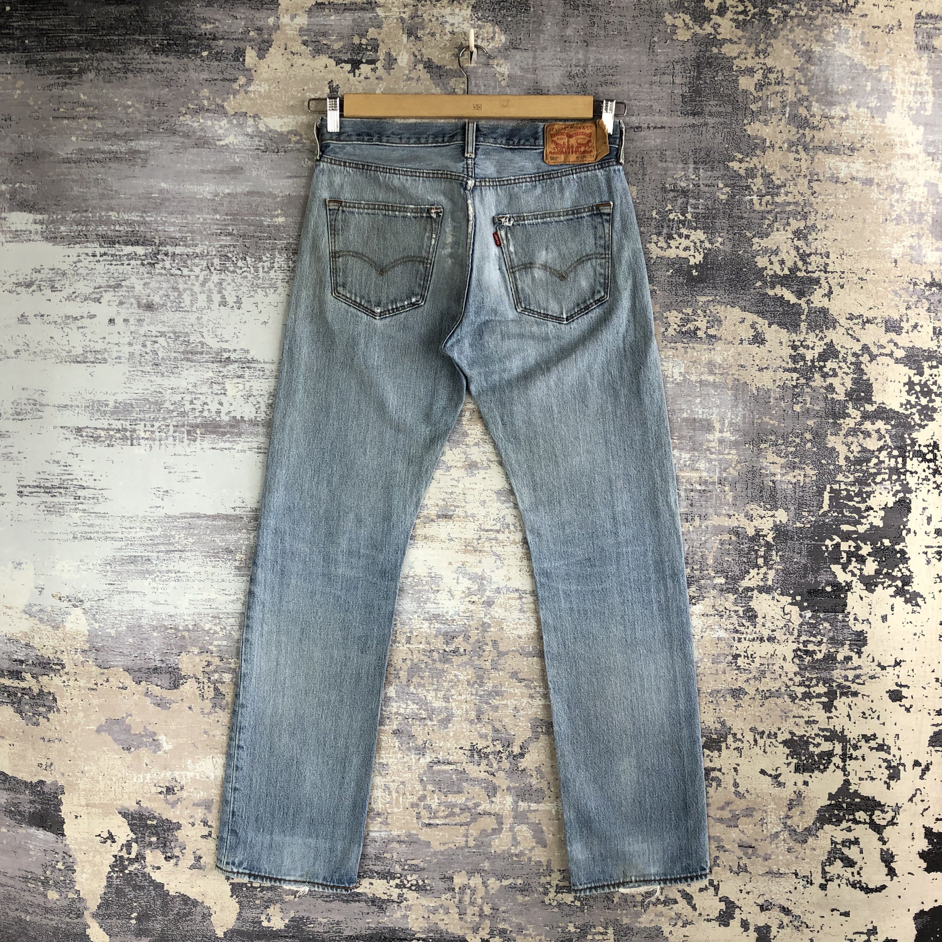Levi's Vintage Y2K Levis 501 Jeans Levi's Faded Light Wash Denim Size US 32 / EU 48 - 2 Thumbnail