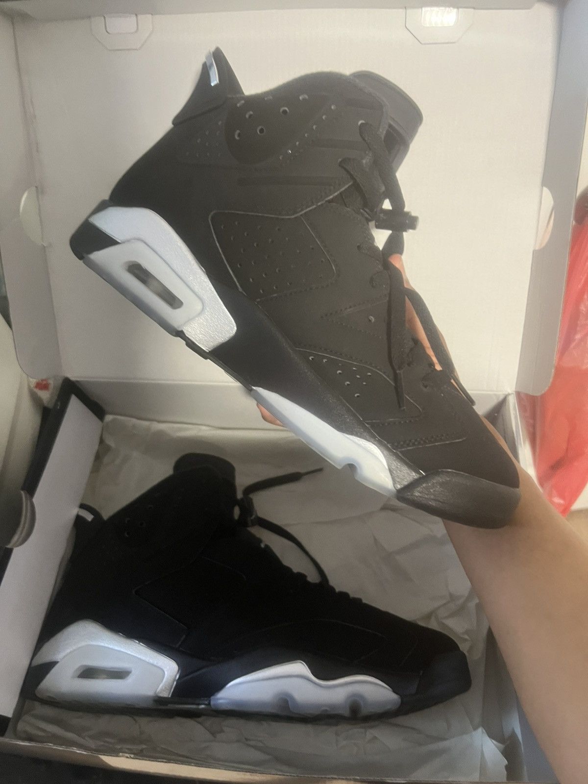 Jordan Brand Air jordan retro 6 black metallic silver black Size US 10 / EU 43 - 3 Thumbnail