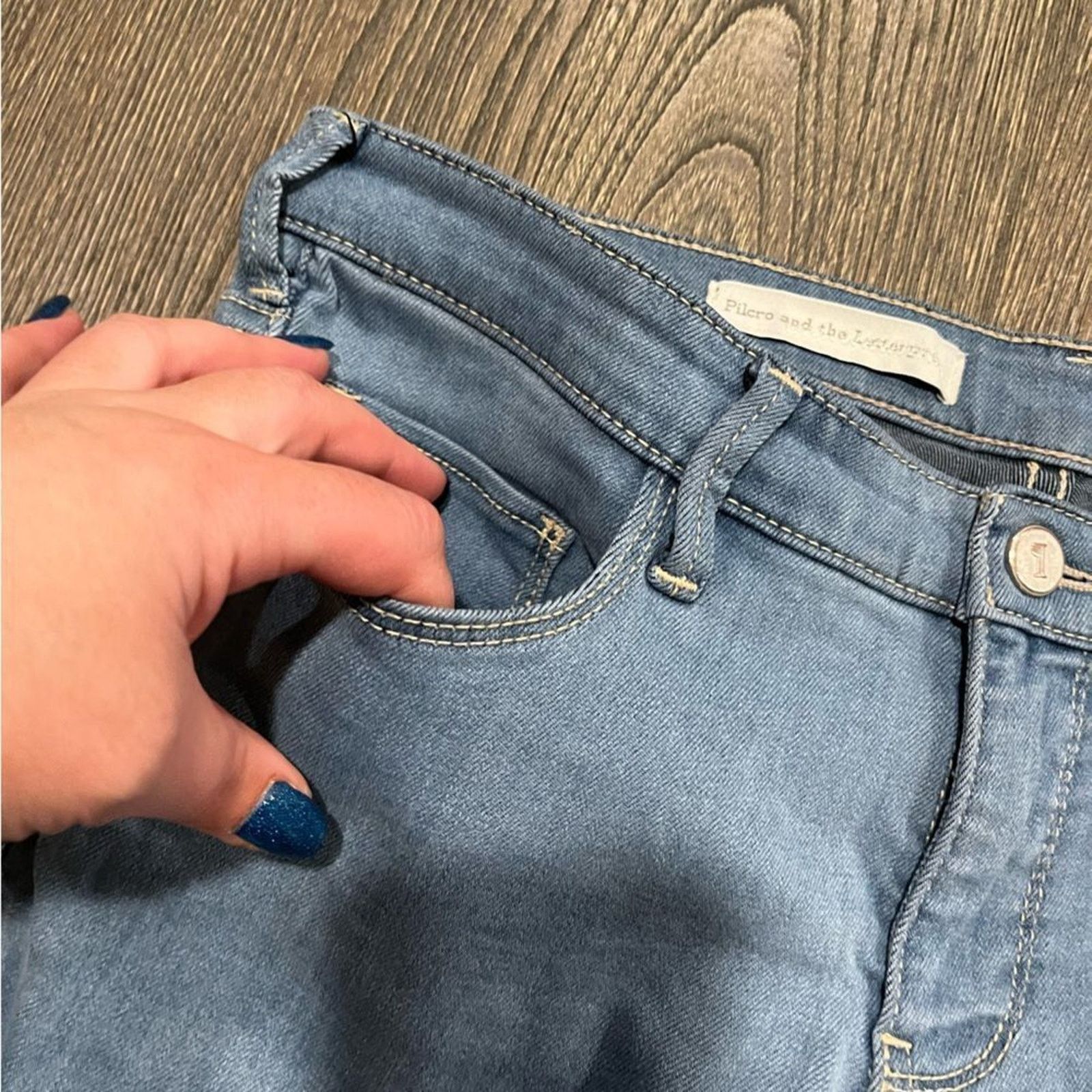 Anthropologie Pilcro and the Letterpress Serif Jeans Straight Leg Size 28" / US 6 / IT 42 - 3 Thumbnail