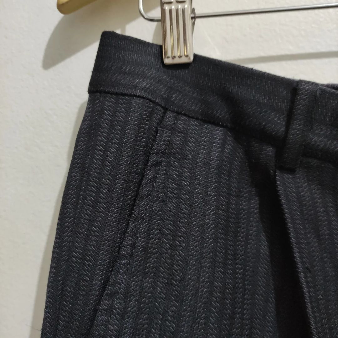 Versace Vintage Slacks Versace Wool Blend, Fine Line Motif Size US 32 / EU 48 - 9 Thumbnail