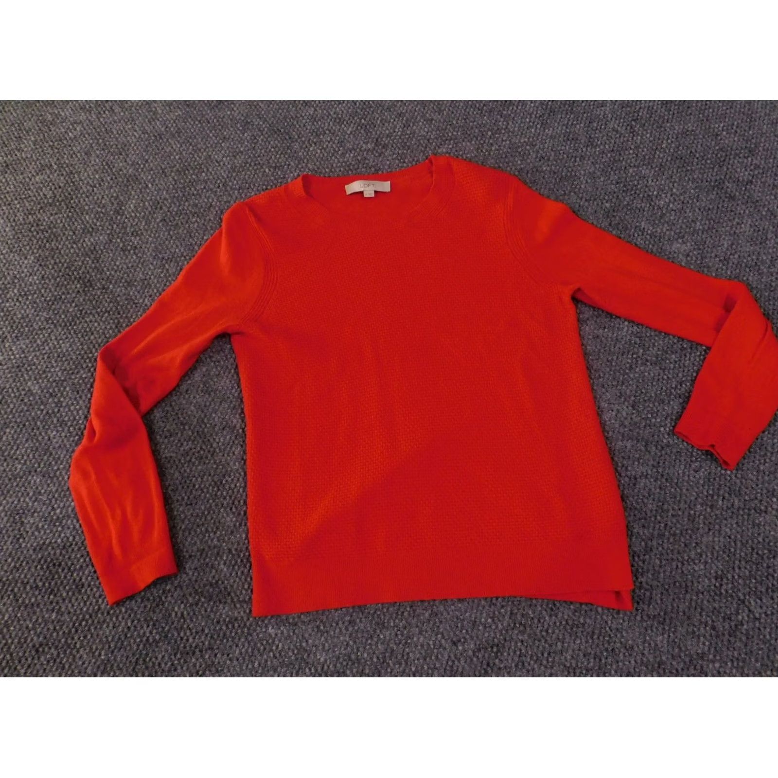 Loft LOFT Sweater Womens M Red Long Sleeve Pullover Lightweight Knit Regular Fit casual Pullover Womens Size M / US 6-8 / IT 42-44 - 3 Thumbnail