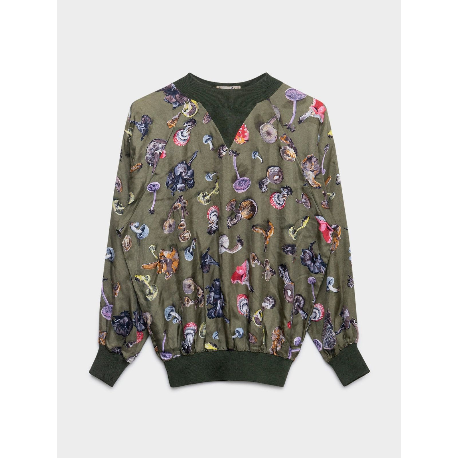 Hermes Silk Mushrooms Crewneck Sweater Size US XXS / EU 40 - 1 Thumbnail