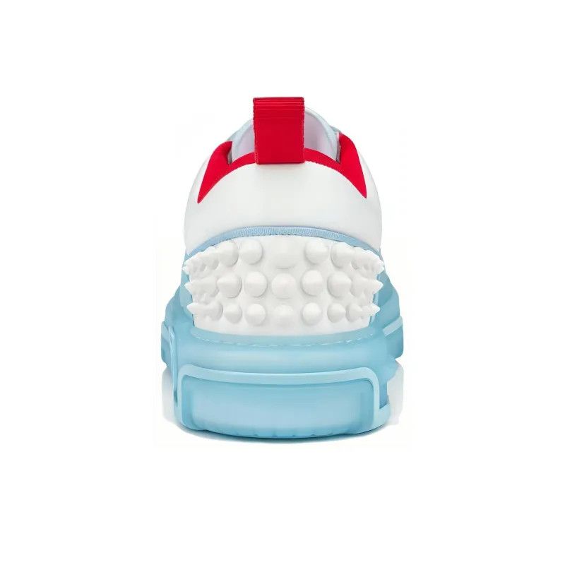 Christian Louboutin os11x0125 Astroloubi Spike-Heel Low-Top Sneakers White/Blue Size US 11.5 / EU 44-45 - 5 Thumbnail
