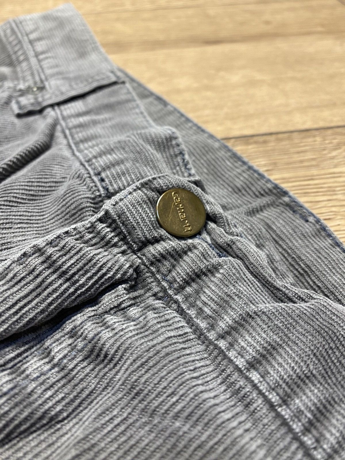 Carhartt Carhartt WIP Grey Corduroy Carpenter Pants Relaxed Fit 34x34 Size US 34 / EU 50 - 5 Thumbnail