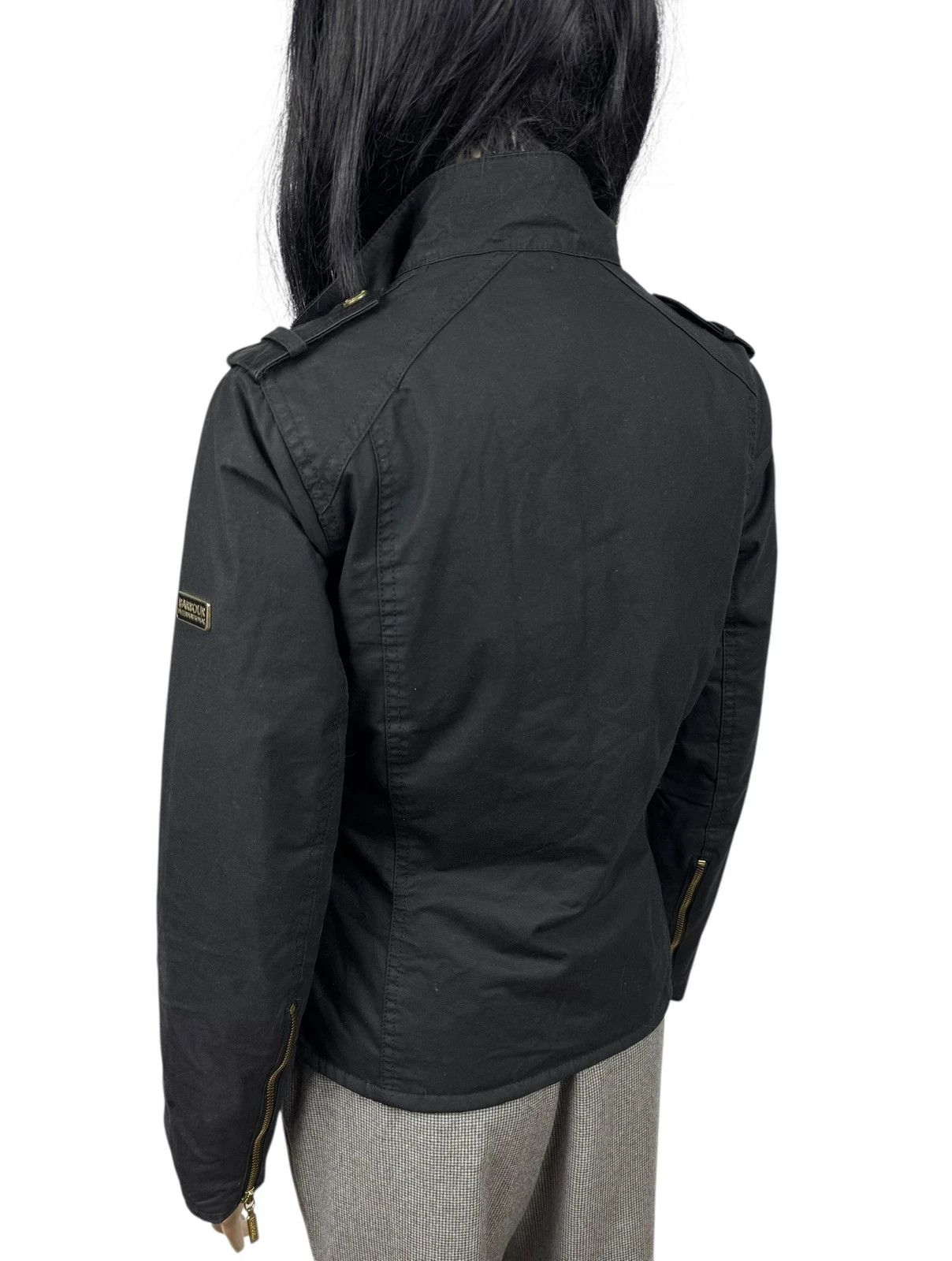 Barbour Barbour International Wax Asymmetrical Jacket Biker UK8 US4 Size S / US 4 / IT 40 - 9 Thumbnail