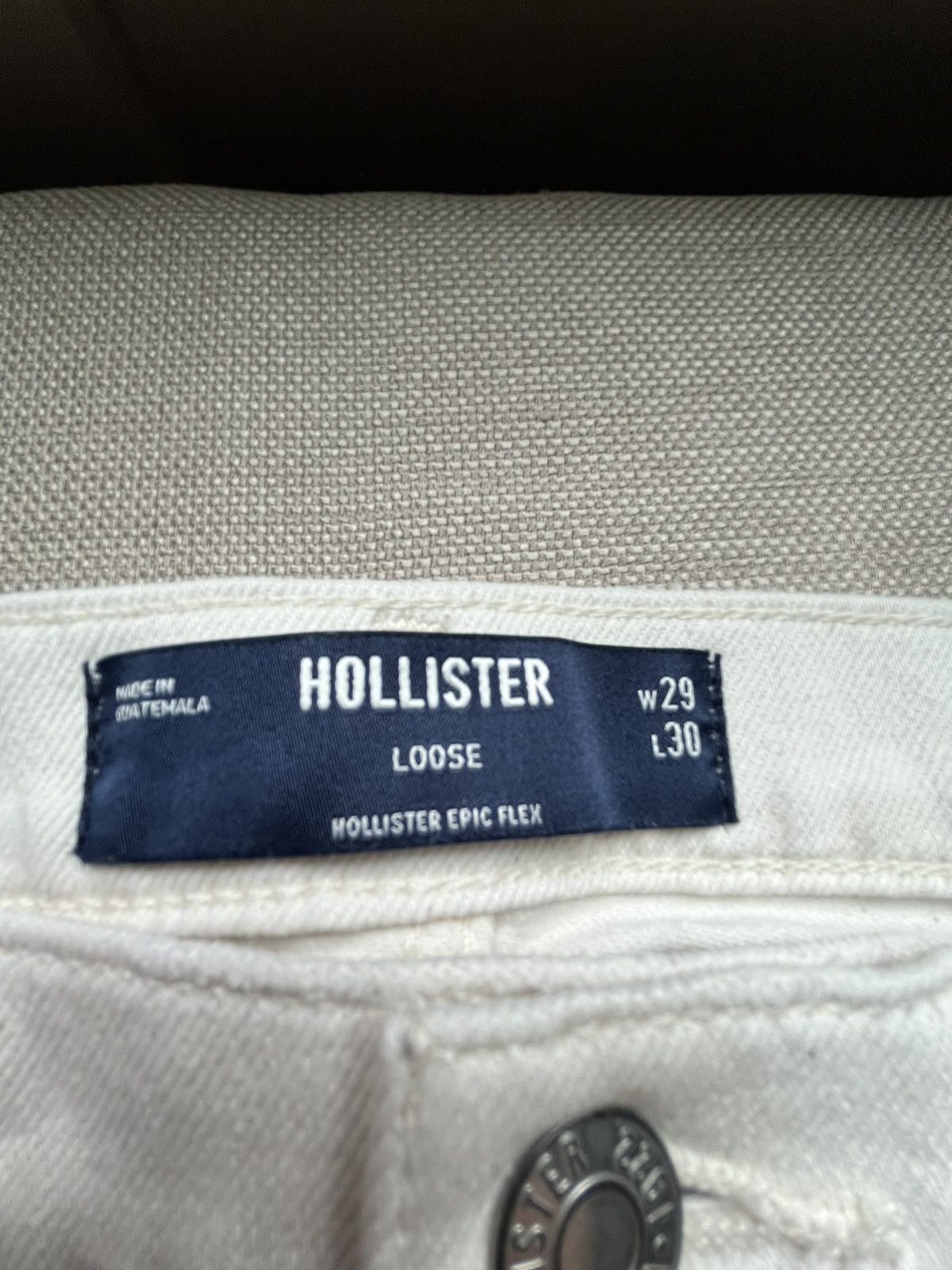 Hollister Hollister white loose denim Small Size US 29 - 3 Thumbnail