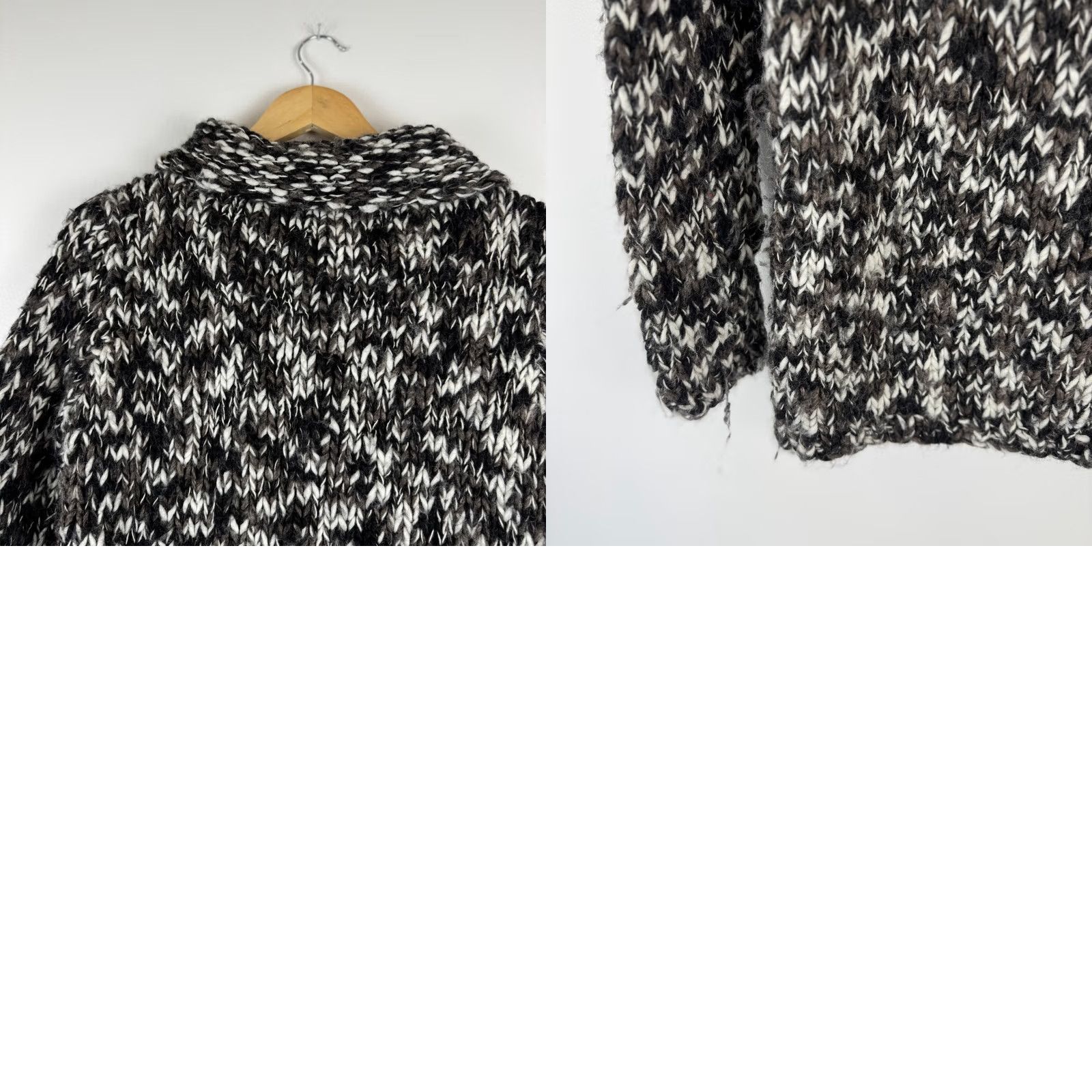 MZ Wallace VINTAGE Wallace Chunky Knit Wool Mohair Blend Mock Neck Sweater M Size M / US 6-8 / IT 42-44 - 9 Thumbnail