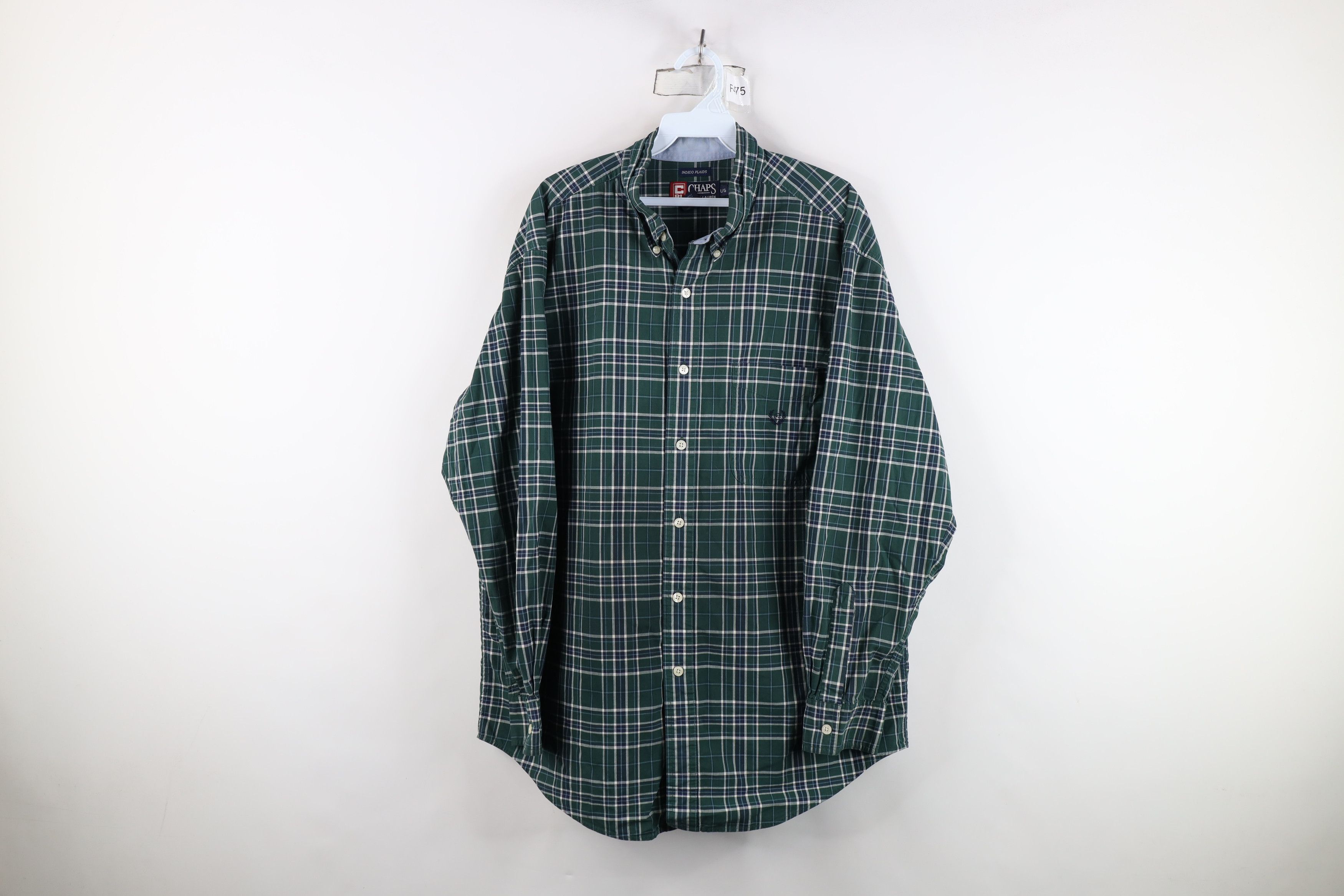 Ralph Lauren Vintage 90s Chaps Ralph Lauren Collared Button Down Shirt Size US L / EU 52-54 / 3 - 1 Thumbnail