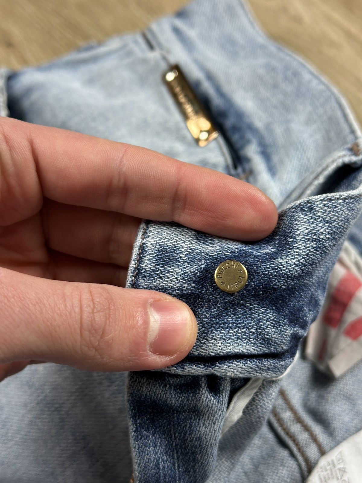 Dolce & Gabbana × Vintage Vintage Dolce&Gabbana Low Waist Distressed Blue Denim Jeans Size US 34 / EU 50 - 15 Thumbnail